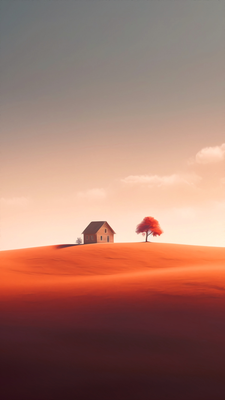 Dusk, Cloud, Ecoregion, Orange, Natural Landscape. Wallpaper in 750x1334 Resolution