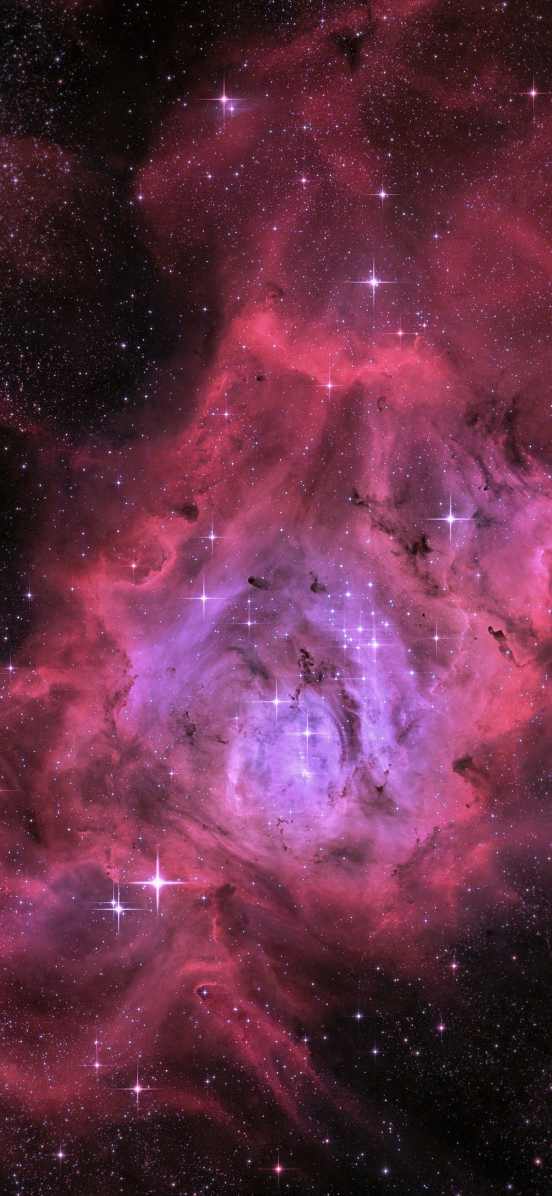 Nebula, Wisgoon - Social Network, Atmosphere, Galaxy, Pink. Wallpaper in 1125x2436 Resolution