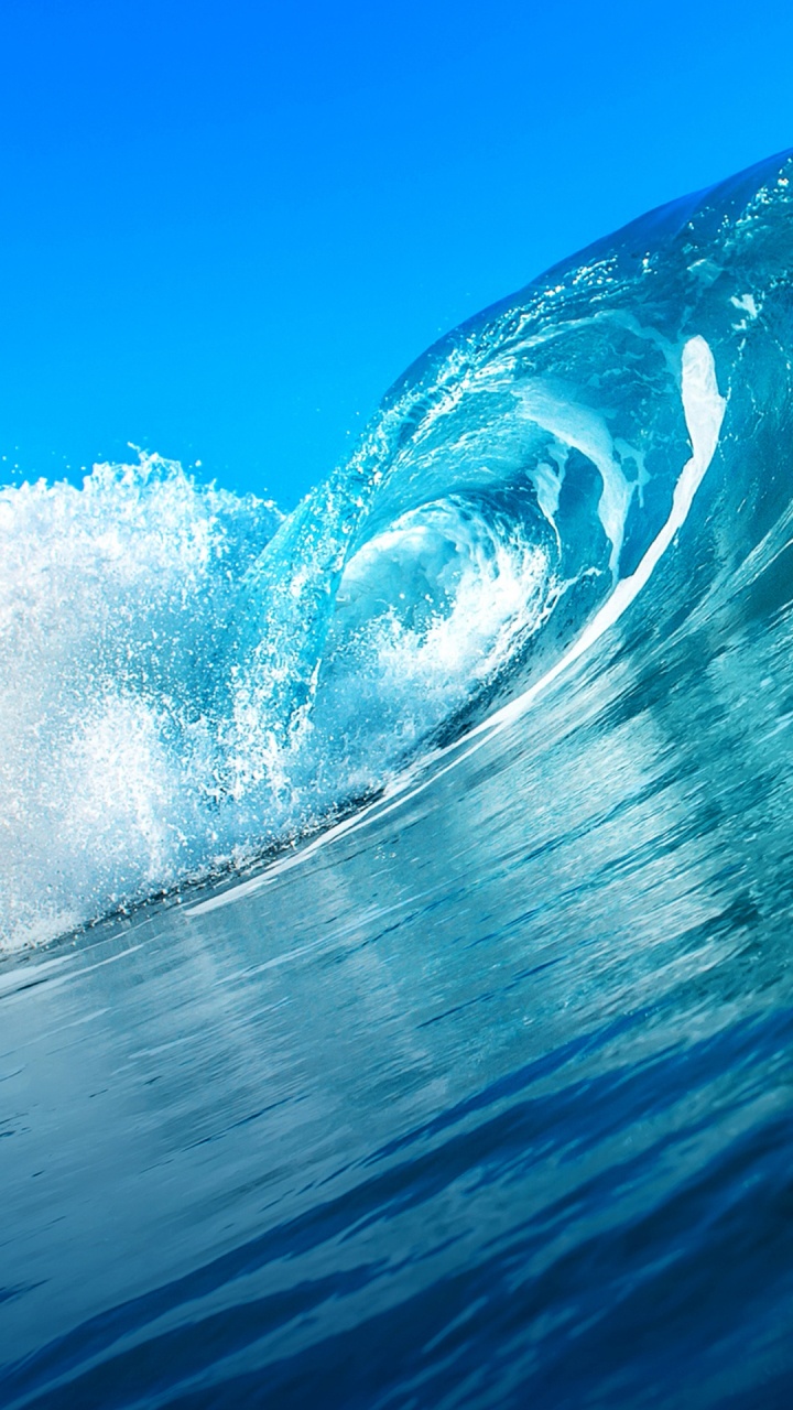 Ocean Waves, Wind Wave, Ocean, Sea, Wave. Wallpaper in 720x1280 Resolution