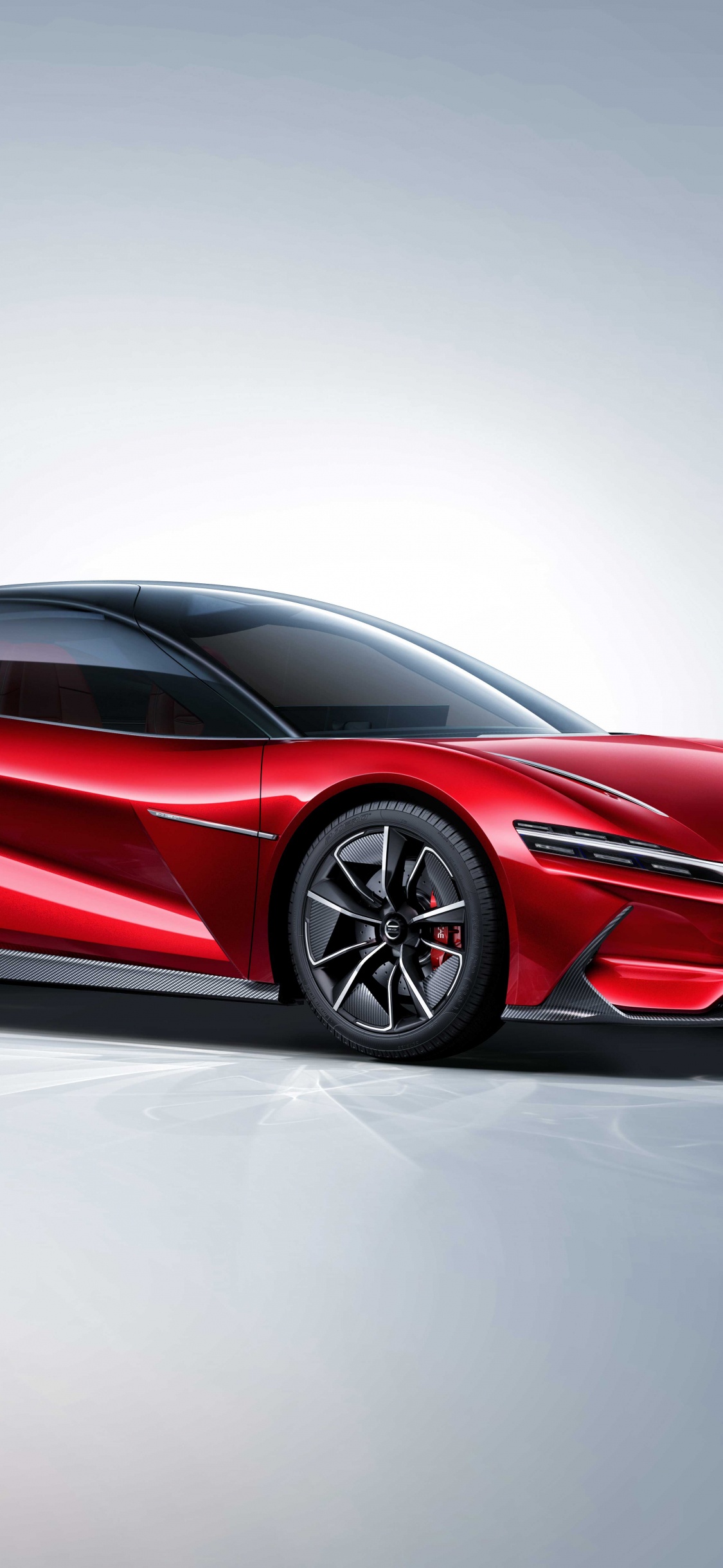 自上海, 超级跑车, 红色的, 汽车模型, 概念车 壁纸 1125x2436 允许