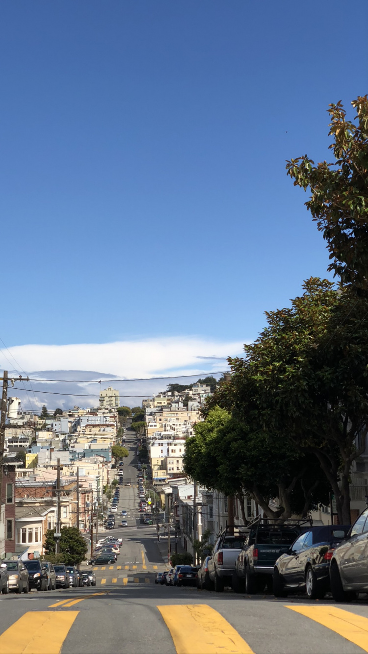 San Francisco, Mixed Use, Suburb, Road, Town. Wallpaper in 750x1334 Resolution