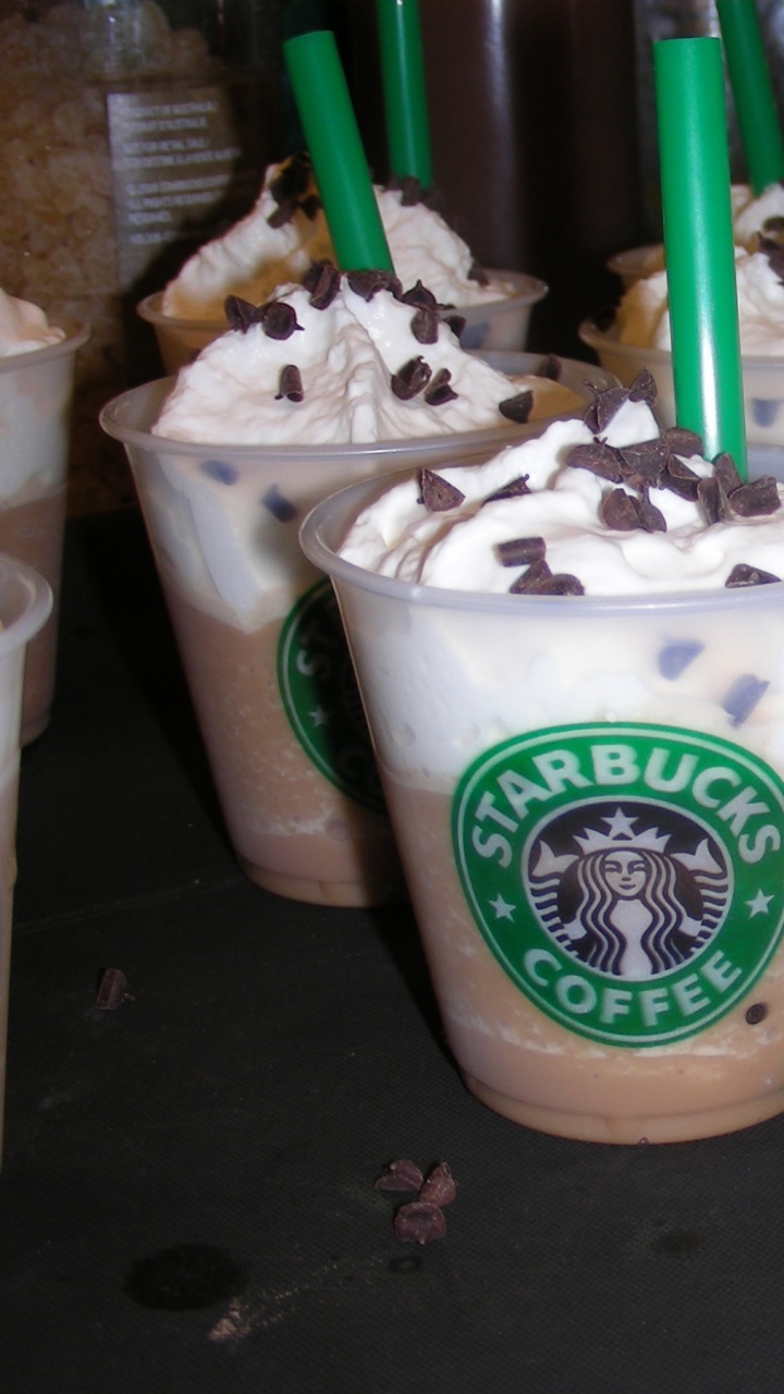 White and Green Starbucks Cup. Wallpaper in 720x1280 Resolution