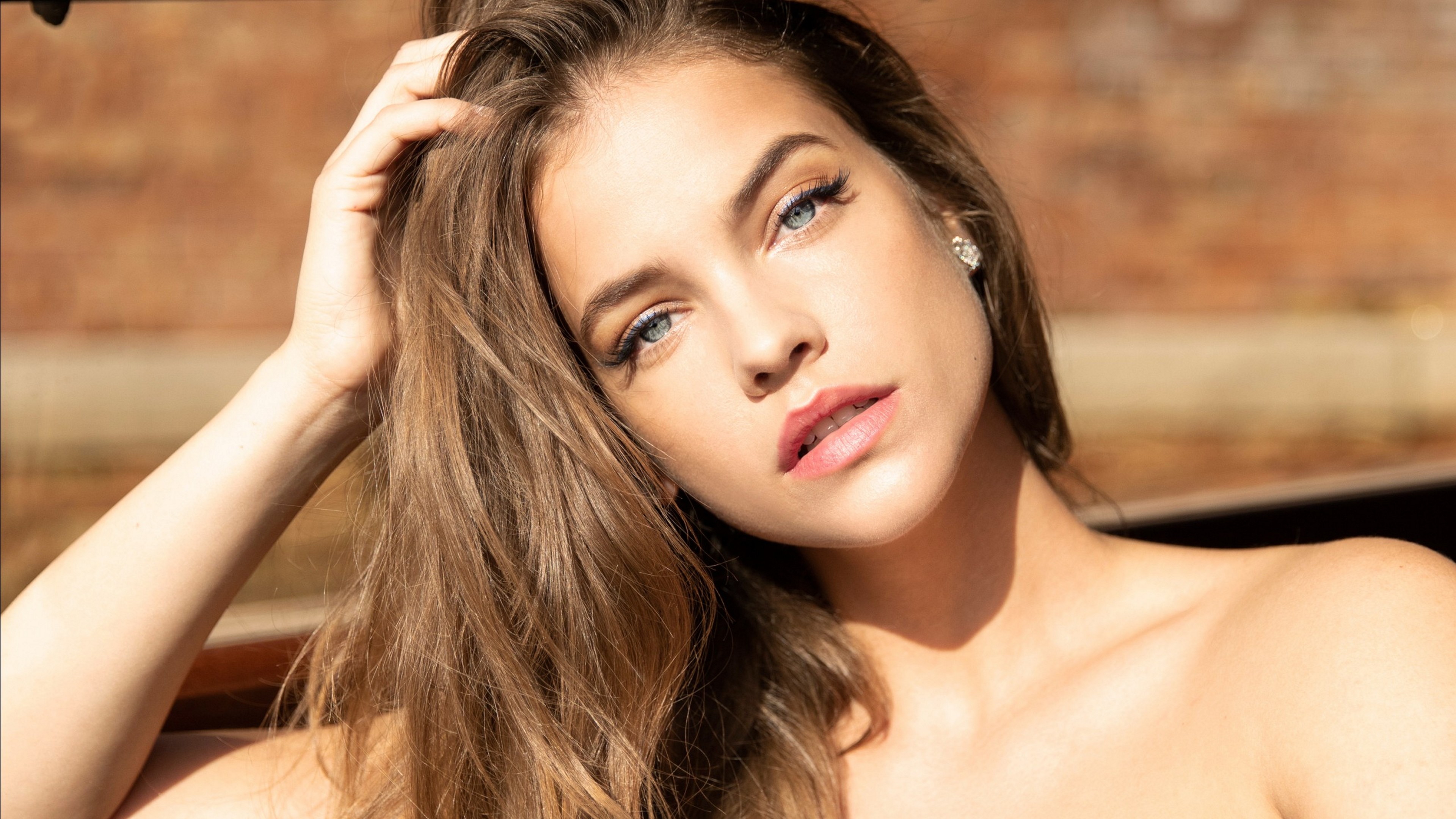 Barbara Palvin, Modèle, Nez, Joue, Peau. Wallpaper in 3840x2160 Resolution