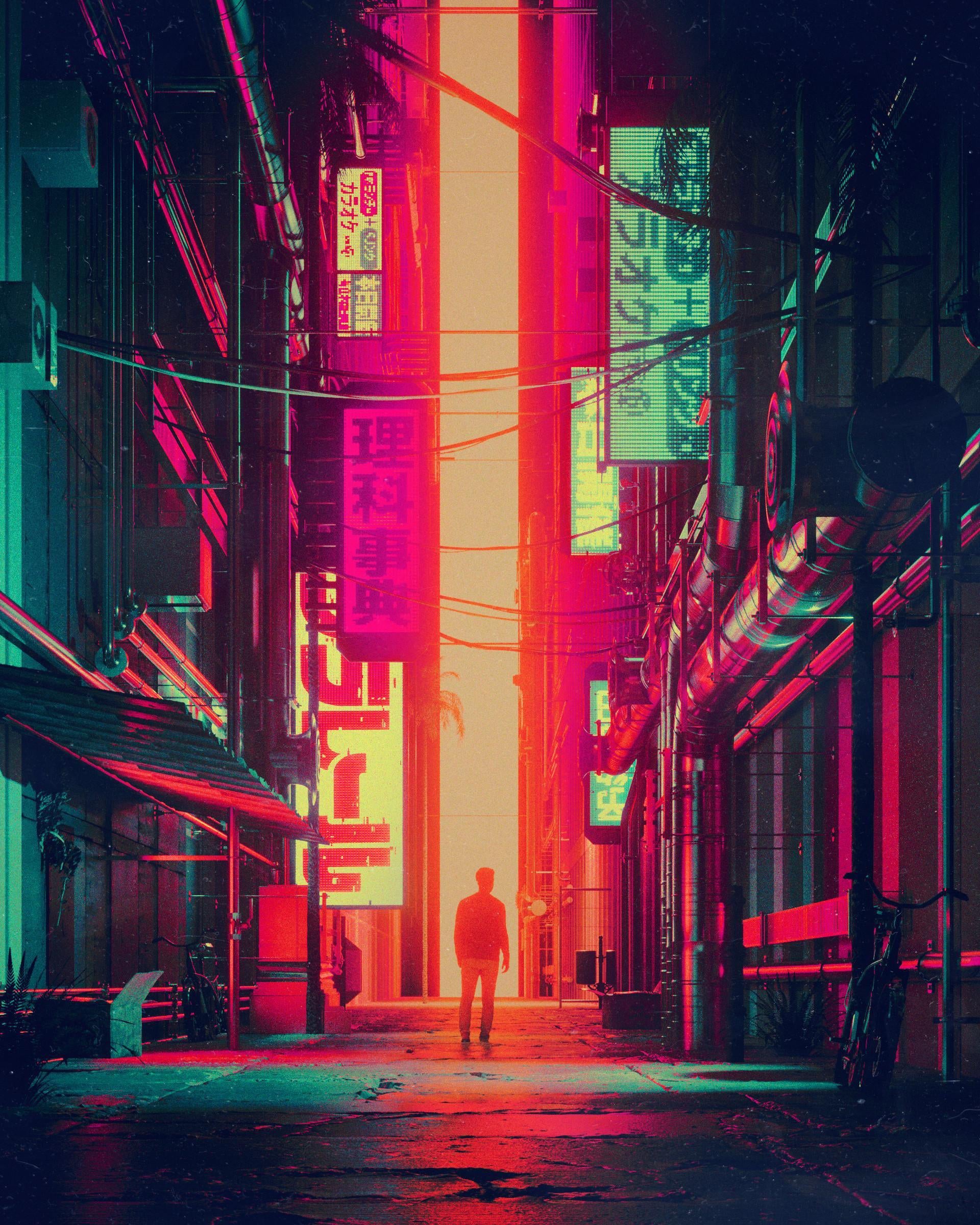 Aesthetic city synthwave wallpaper with a cool and vibrant neon design AI  Generated 24209842 Stock Photo at Vecteezy