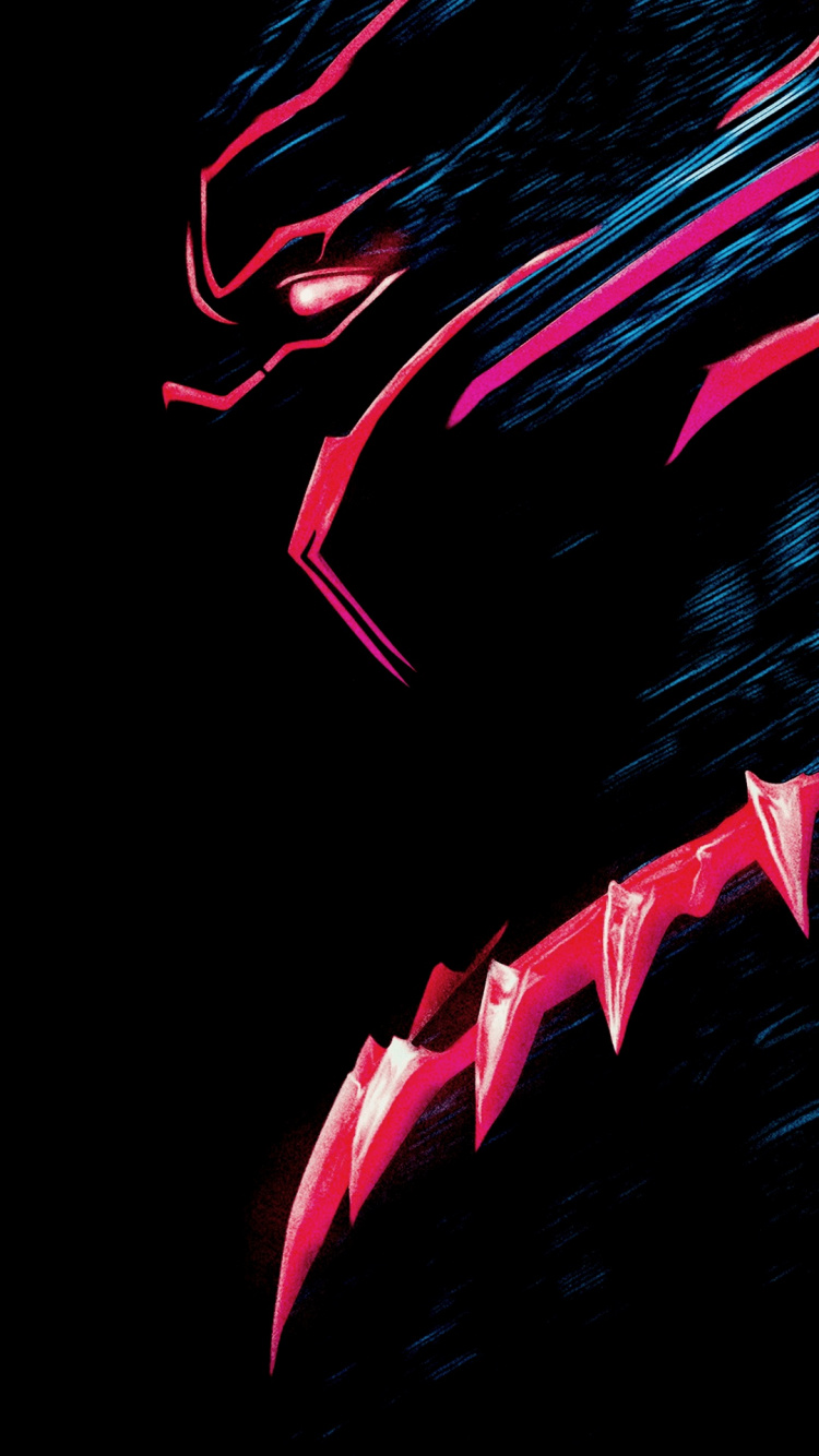 Black Panther, Art, Superhero, Marvel Comics, Graphic Design. Wallpaper in 750x1334 Resolution