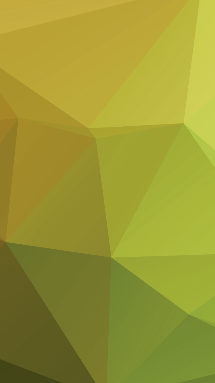 Grüne Und Gelbe Abstrakte Malerei. Wallpaper in 750x1334 Resolution