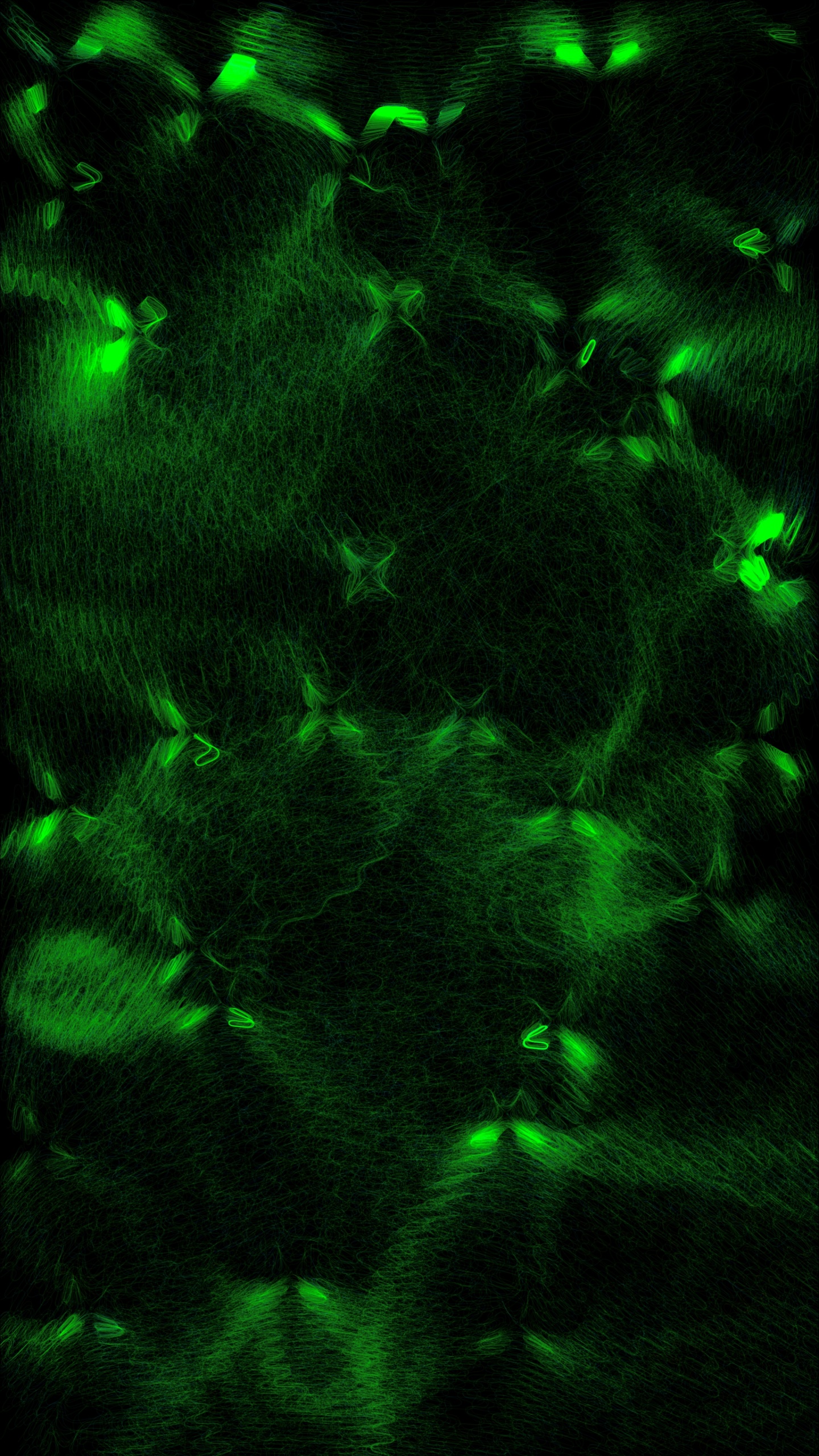 Pintura Abstracta Verde y Negra. Wallpaper in 1440x2560 Resolution