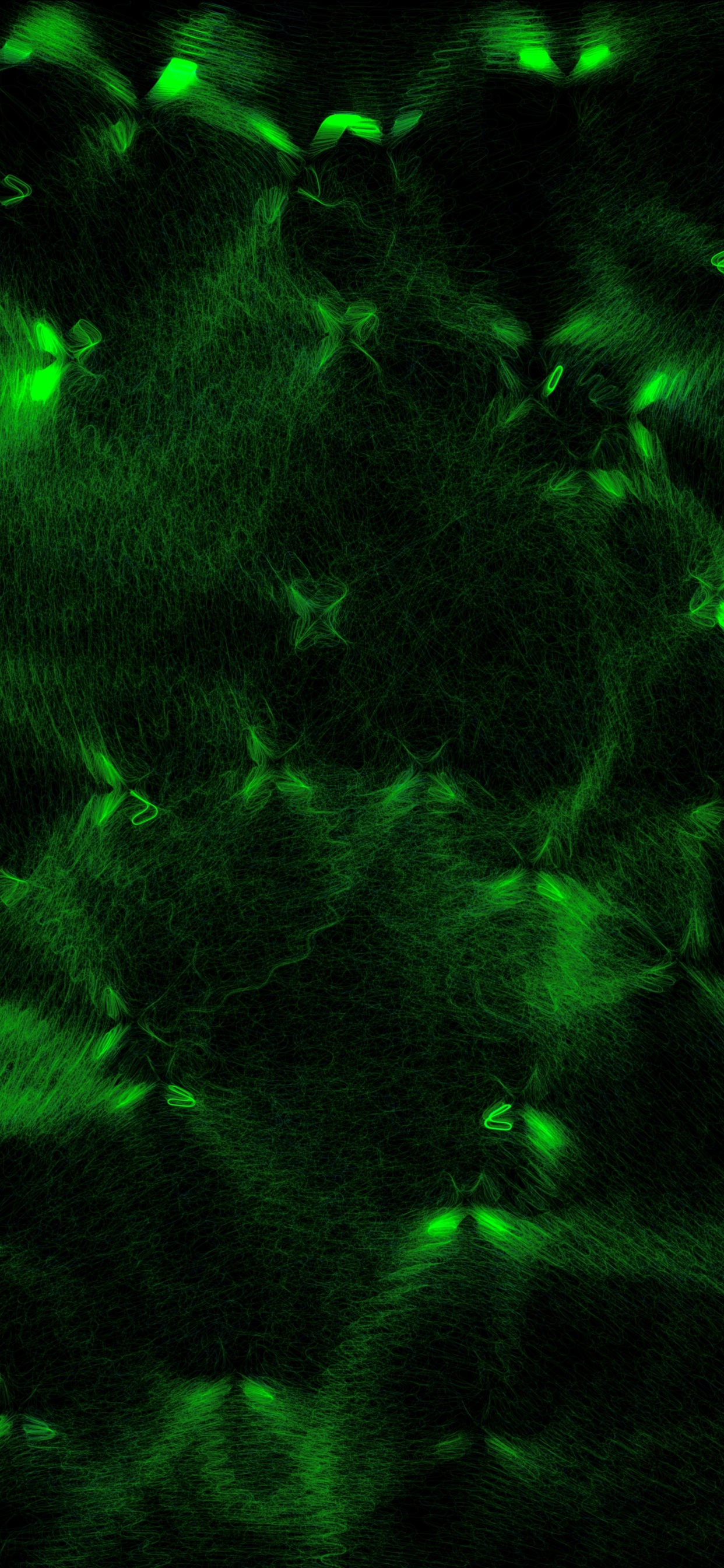 Peinture Abstraite Verte et Noire. Wallpaper in 1242x2688 Resolution