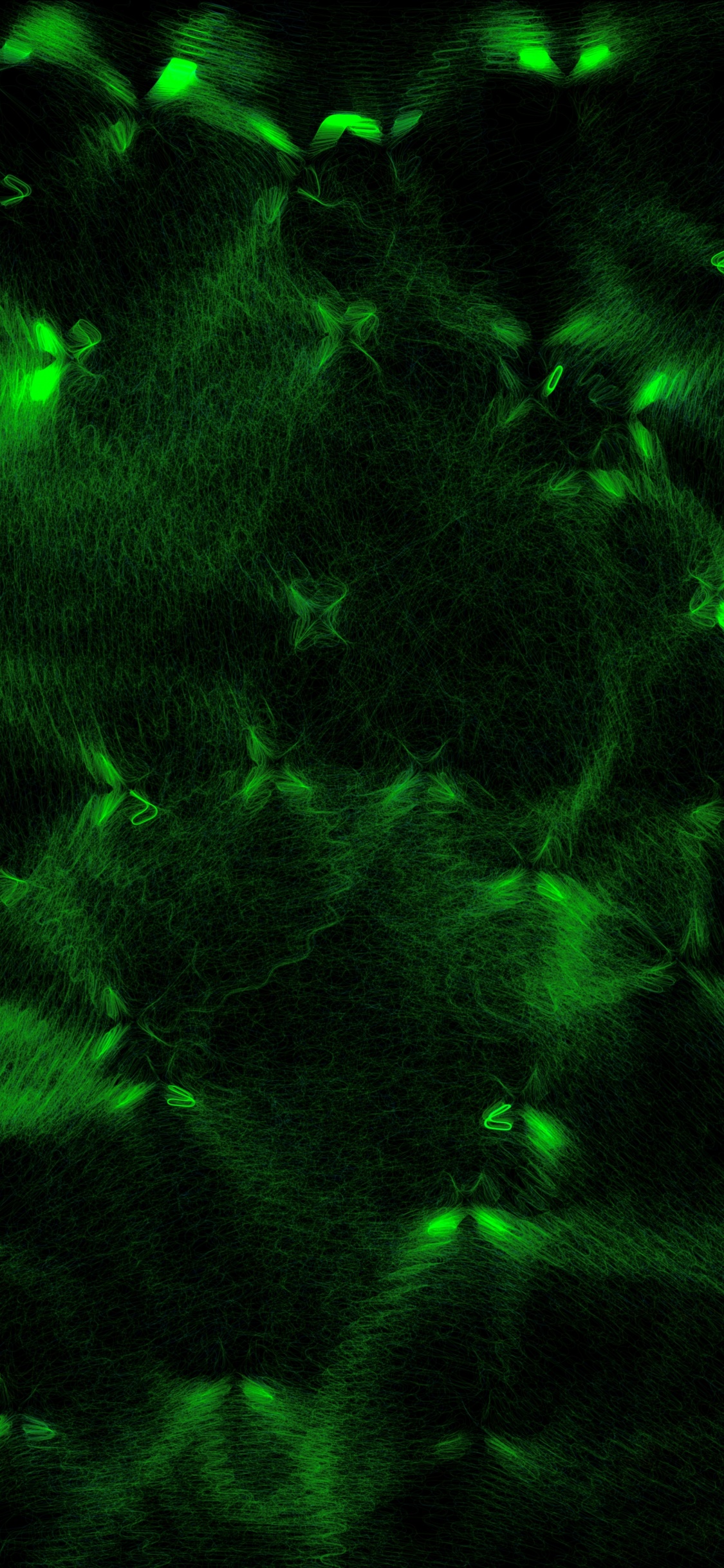 Green and Black Abstract Painting. Wallpaper in 1125x2436 Resolution