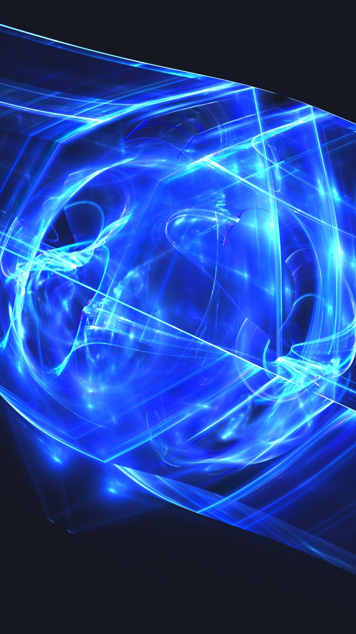 Blue and White Light Digital Wallpaper. Wallpaper in 720x1280 Resolution