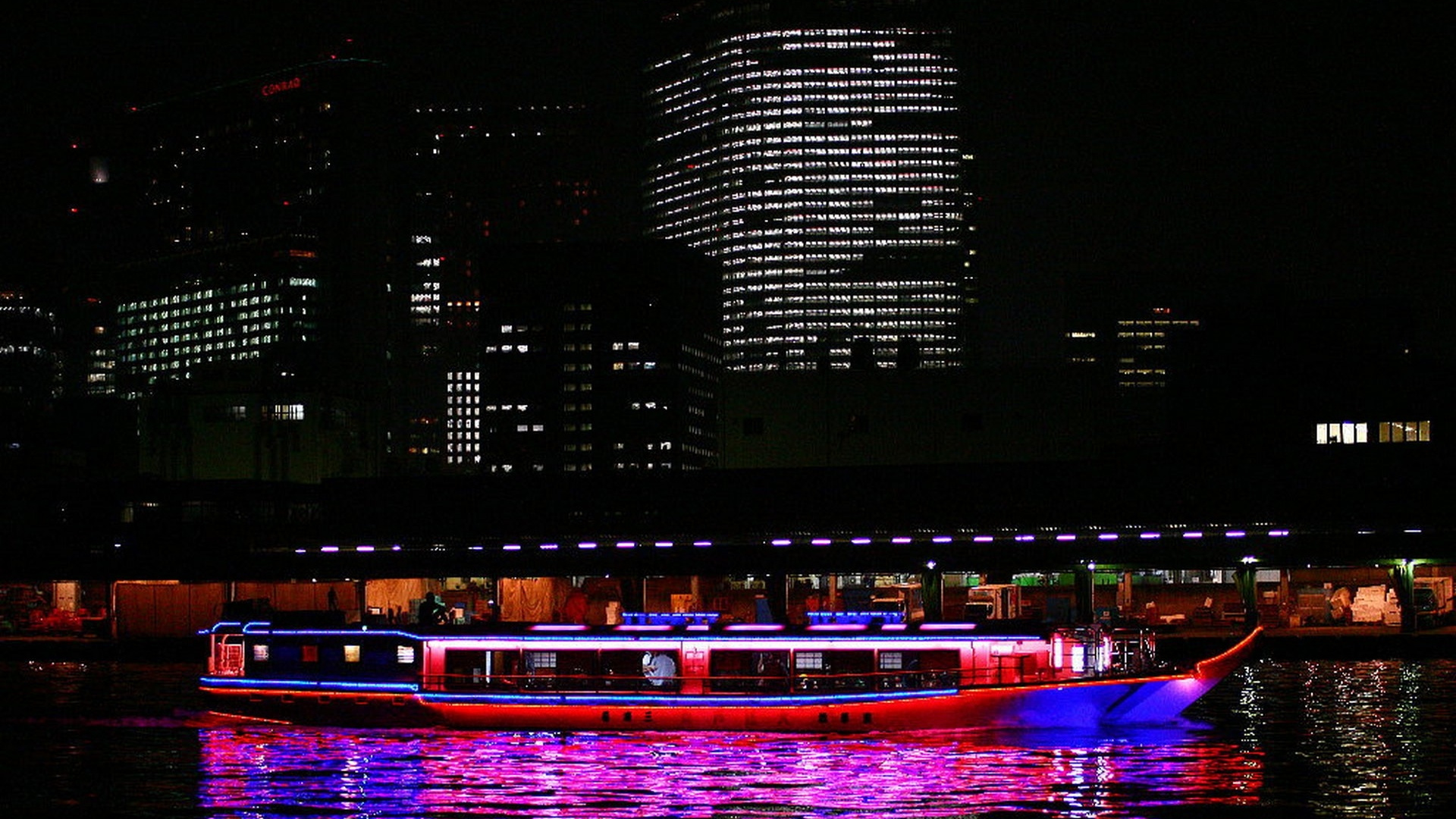 日本, 城市, 城市景观, 反射, 市中心 壁纸 1920x1080 允许