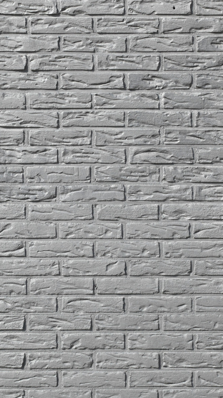 Mur de Briques Blanches et Noires. Wallpaper in 750x1334 Resolution