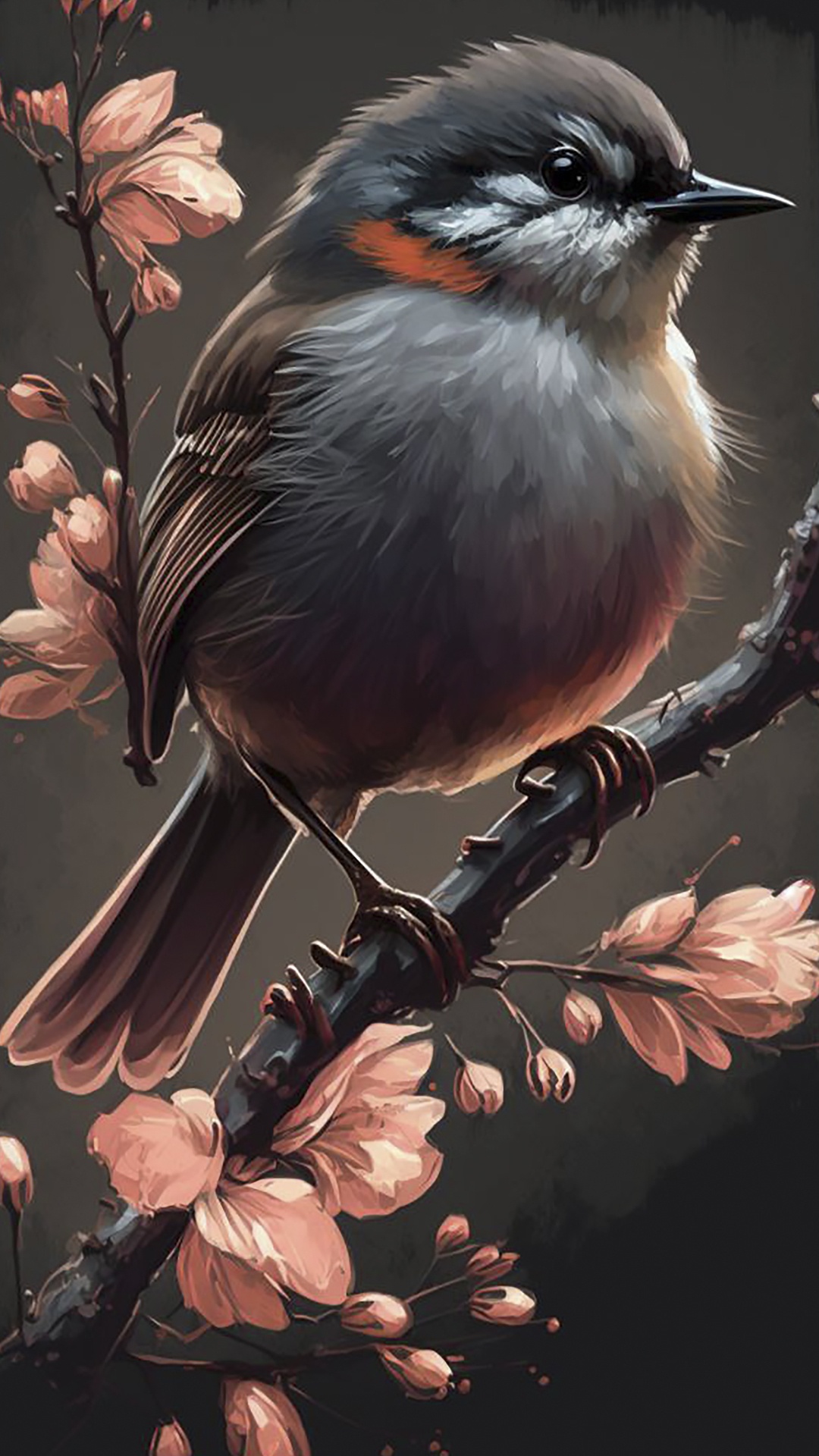 De L'ancien Monde Gobe-mouches, Oiseau, Lumière, Rameau, Bec. Wallpaper in 1080x1920 Resolution