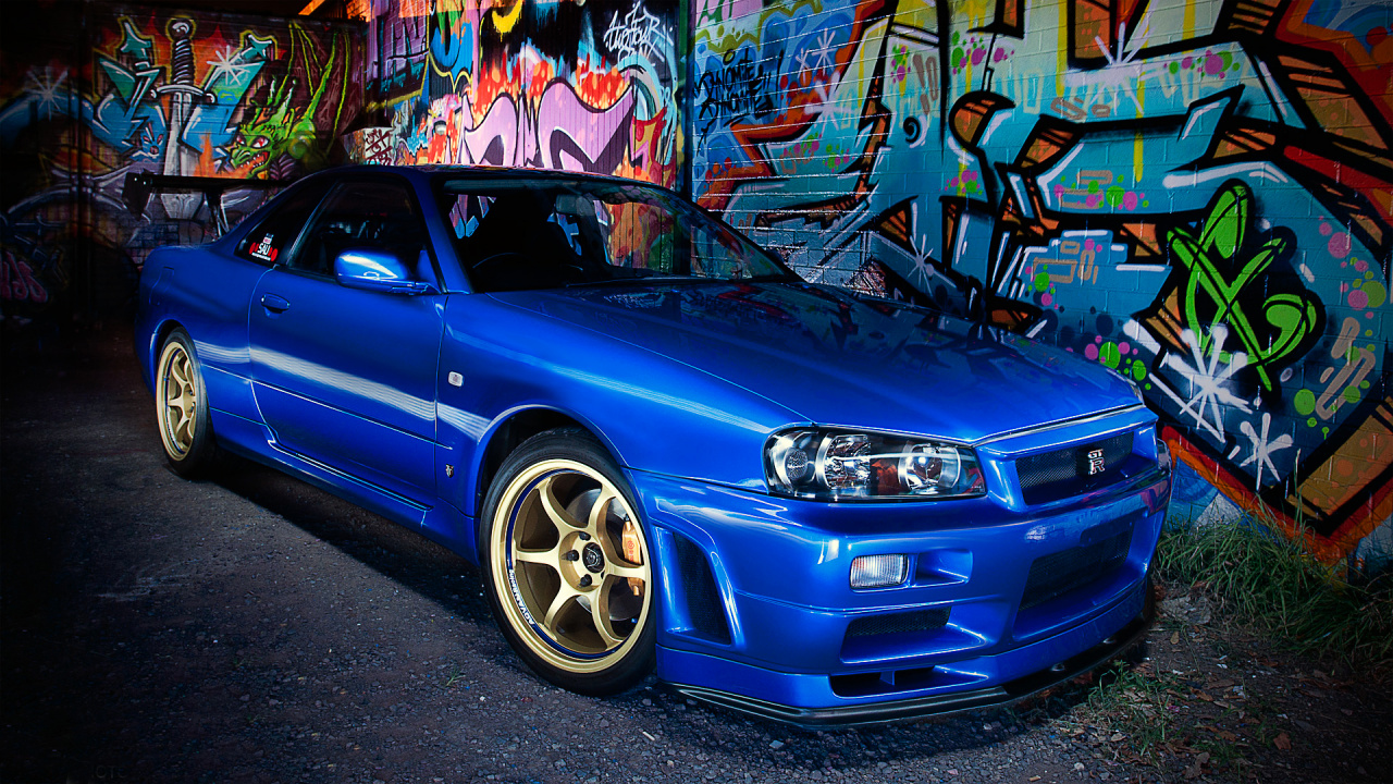 Nissan Skyline R34, Nissan Skyline Gt-r, Nissan, Car, Rad. Wallpaper in 1280x720 Resolution
