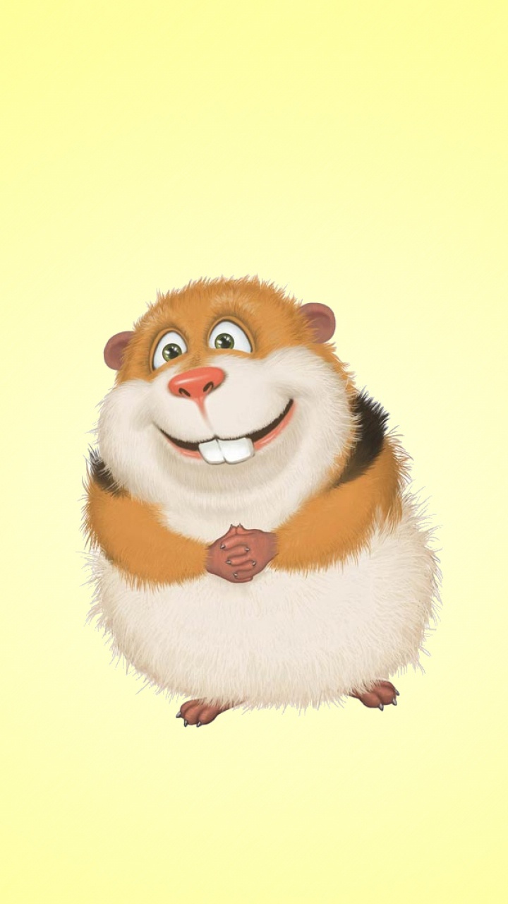 Personaje de Dibujos Animados de Pájaro Blanco y Marrón. Wallpaper in 720x1280 Resolution