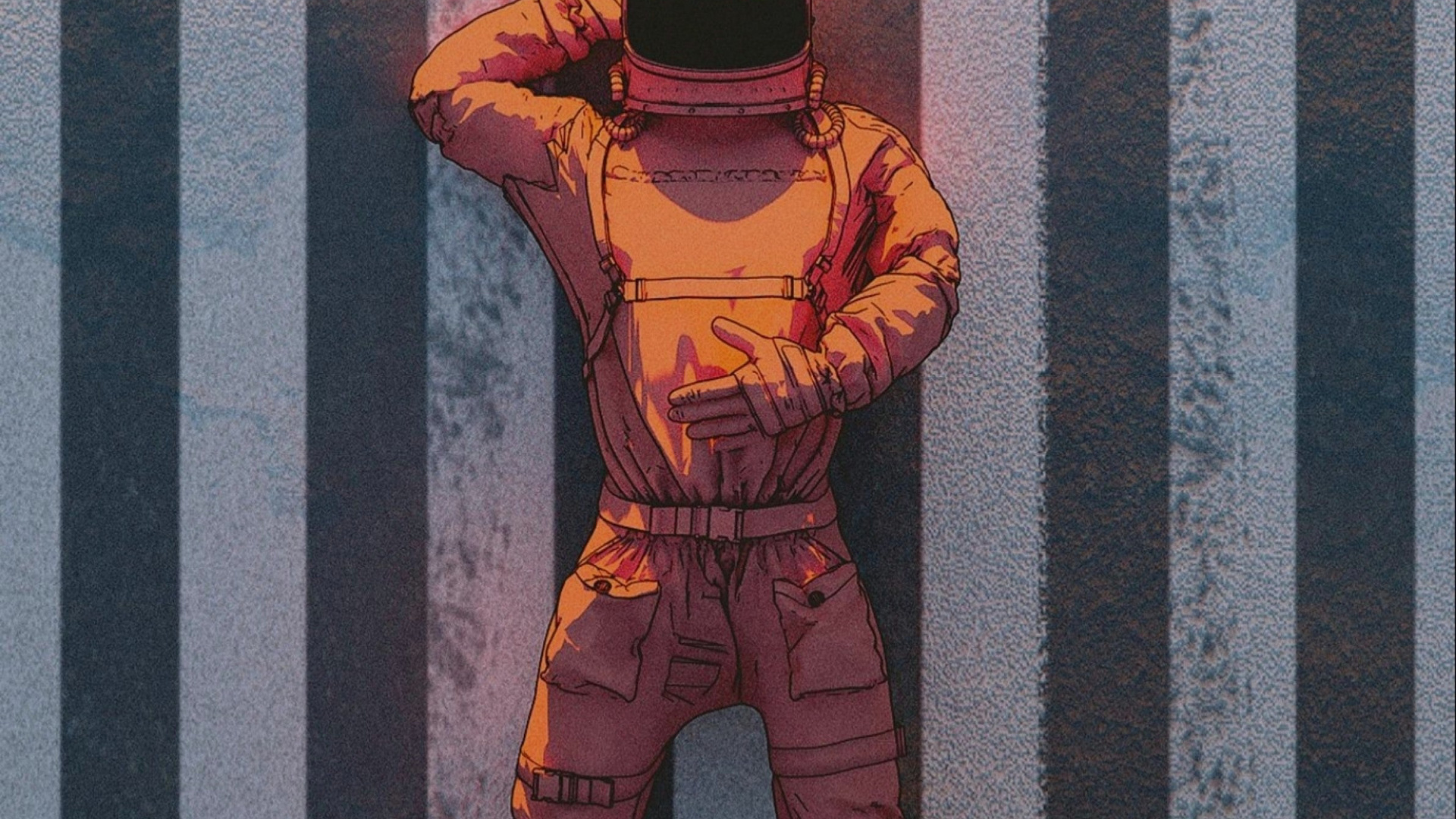 Soundcloud, Illustration, Sleeve, Workwear, Headgear. Wallpaper in 1920x1080 Resolution