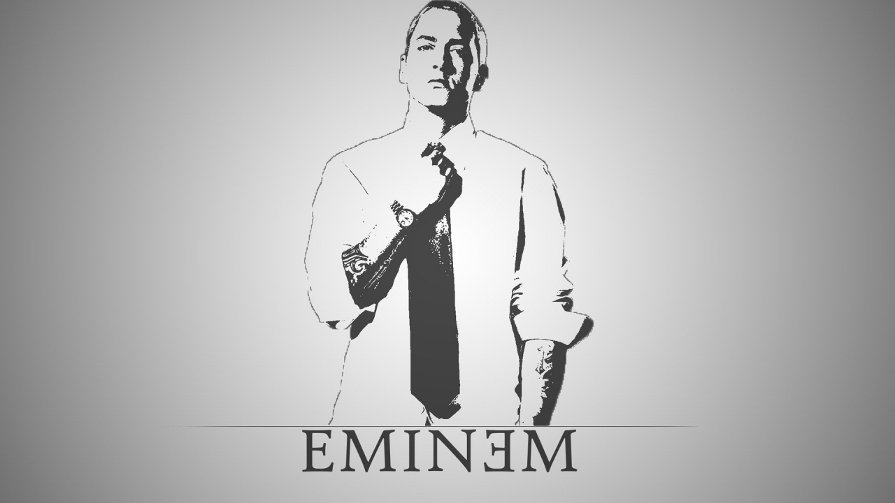 Rapper, Music, Monochrome, Font, Black and White. Wallpaper in 1280x720 Resolution