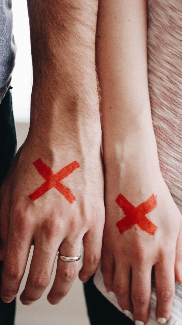 Divorce, Skin, Hand, Temporary Tattoo, Finger. Wallpaper in 750x1334 Resolution