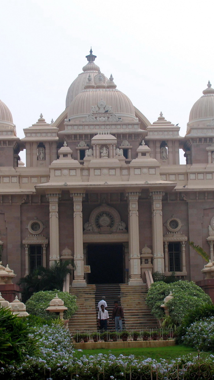 Bâtiment en Béton Brun Entouré de Plantes Vertes Pendant la Journée. Wallpaper in 750x1334 Resolution