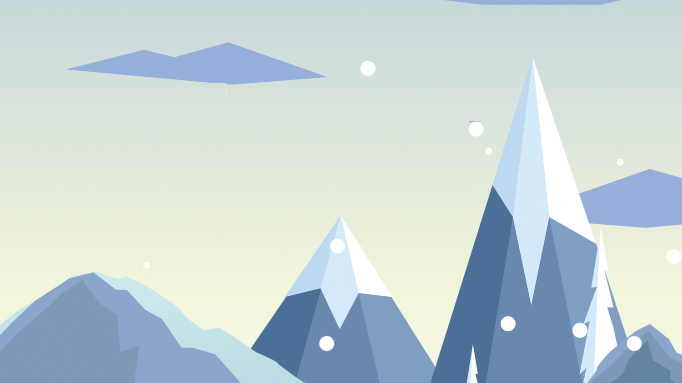 Schnee, Minimalismus, Wasserressourcen, Ökoregion, Natur. Wallpaper in 1366x768 Resolution