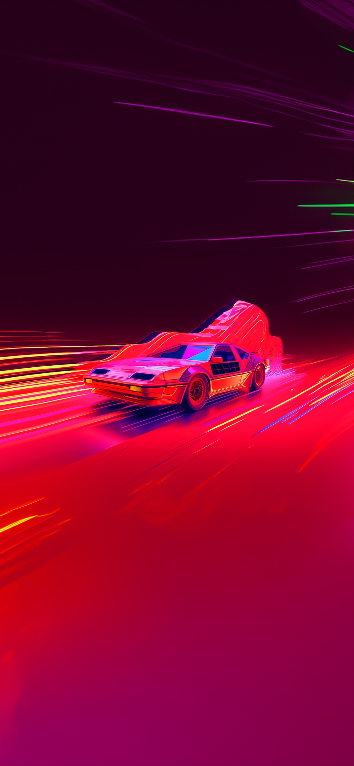 Coche de Carreras, Coche, Iluminación Automotriz, Rueda, Magenta. Wallpaper in 1242x2688 Resolution