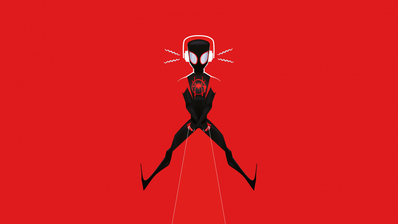 Red and Black Monster Illustration. Wallpaper in 1366x768 Resolution