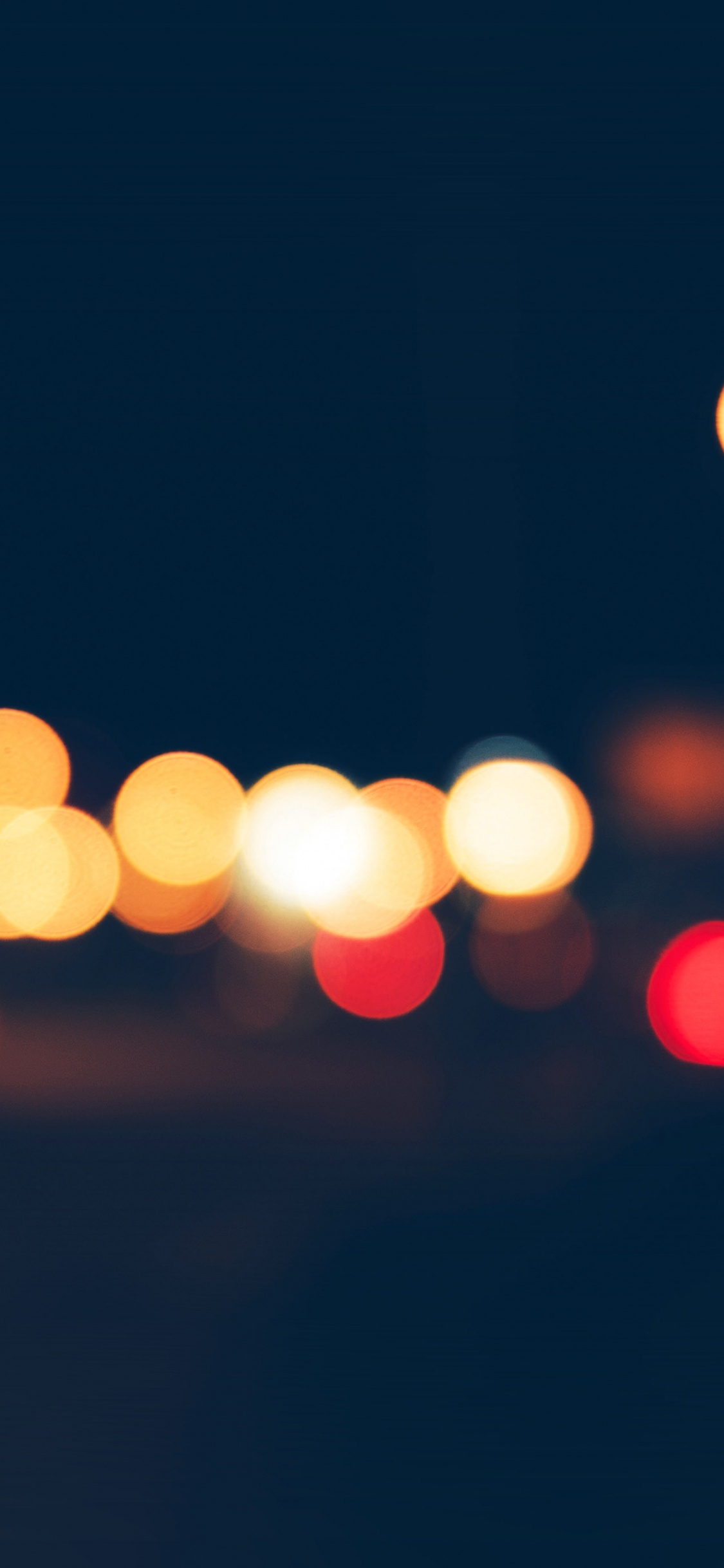 Photographie Bokeh de Lumières Oranges. Wallpaper in 1125x2436 Resolution