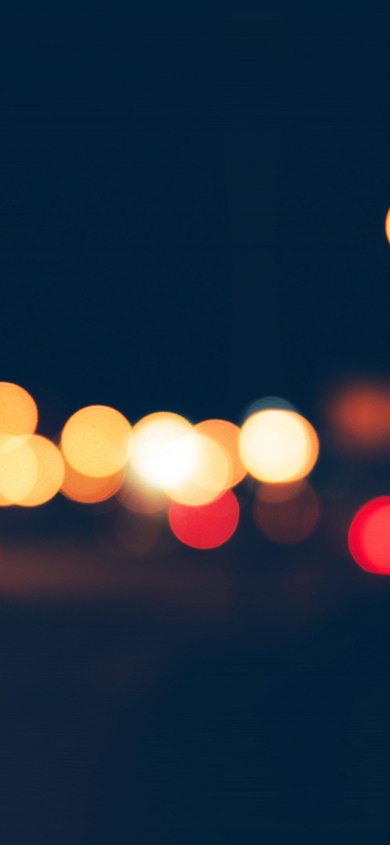 Photographie Bokeh de Lumières Oranges. Wallpaper in 1242x2688 Resolution