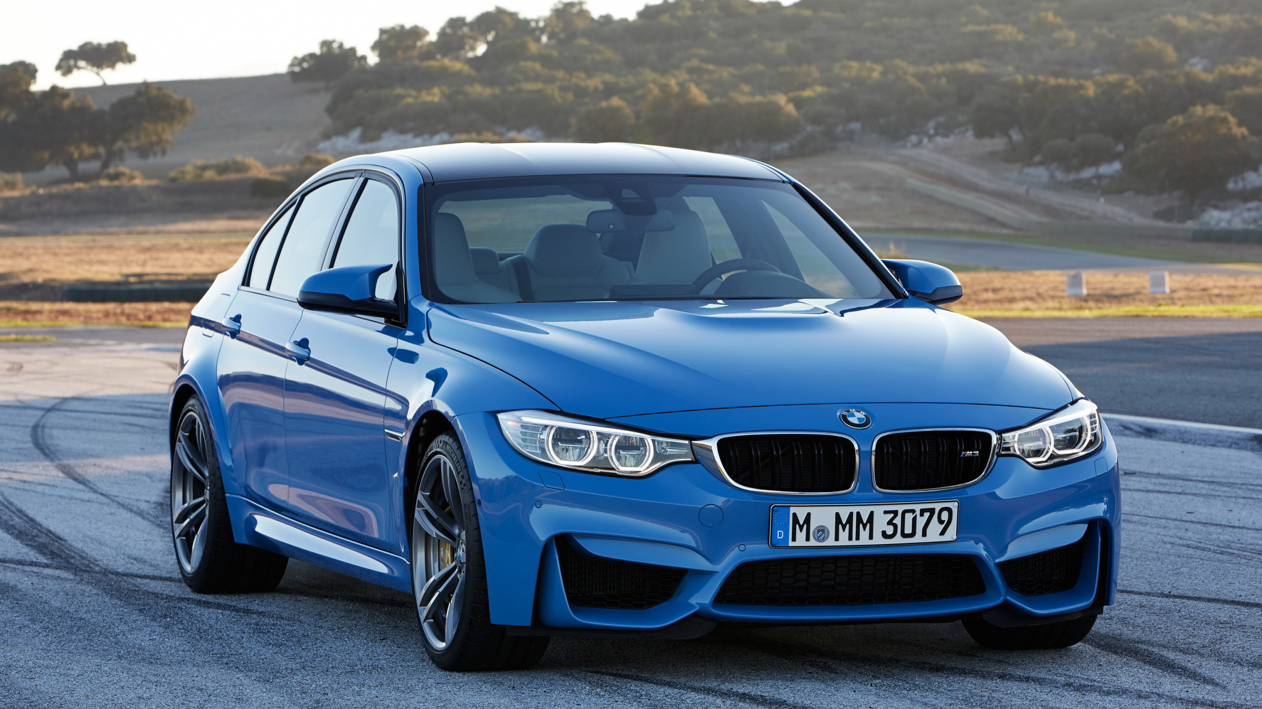 Blue Bmw m 3 on Road During Daytime. Wallpaper in 2560x1440 Resolution