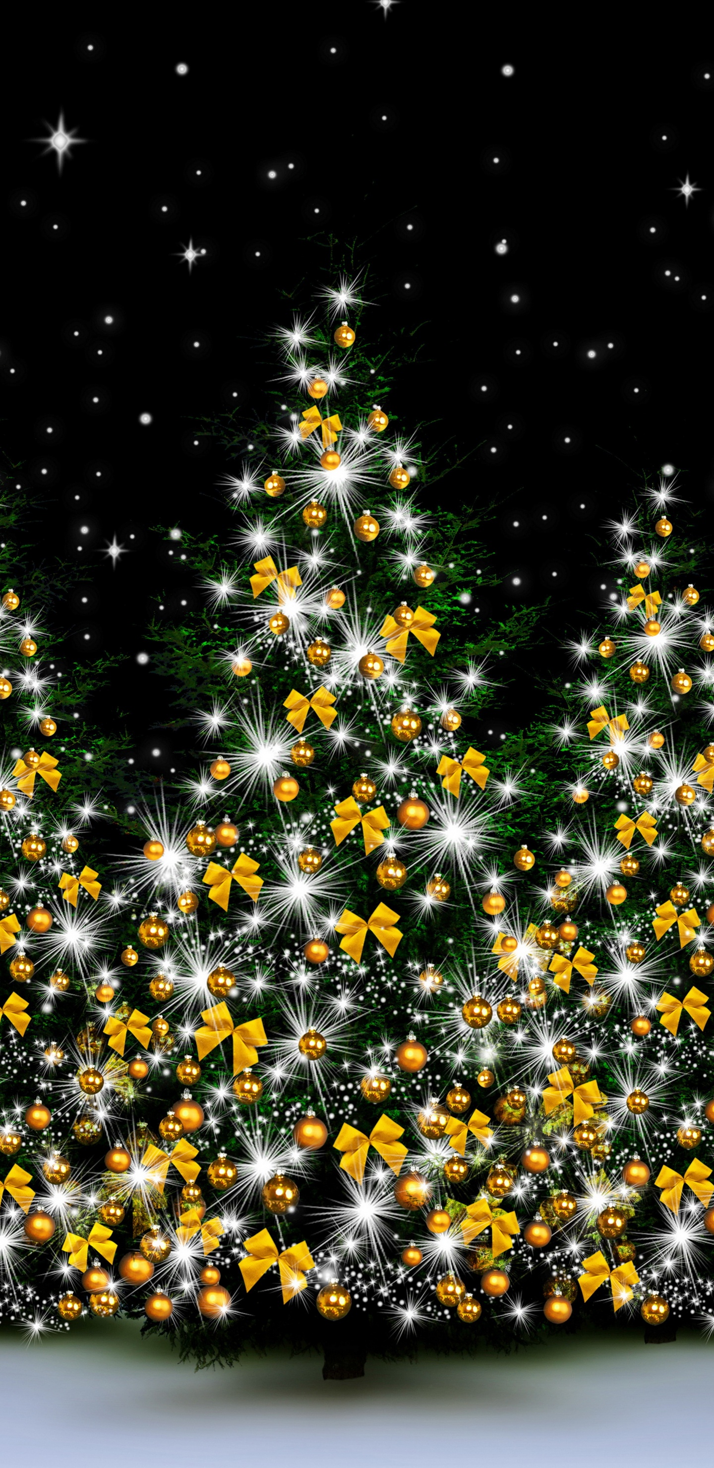 Christmas Day, New Year, Christmas Decoration, Christmas Tree, Tree. Wallpaper in 1440x2960 Resolution