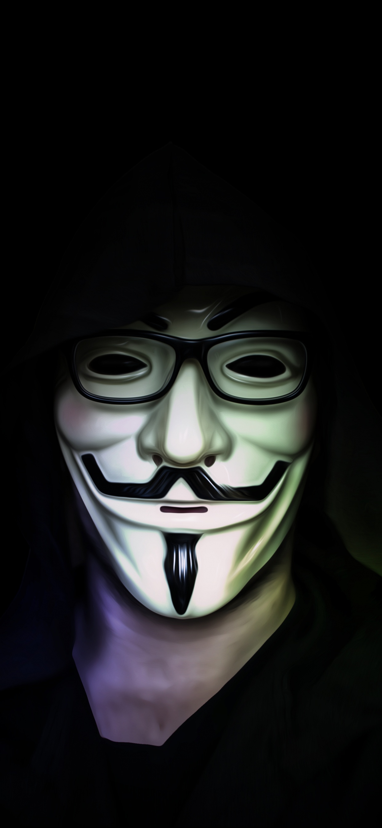 Person Wearing Black and White Mask. Wallpaper in 1242x2688 Resolution