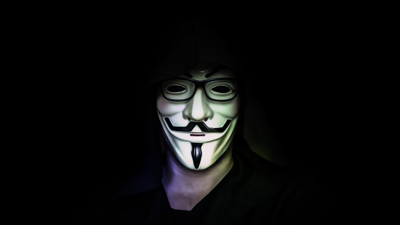 Person Wearing Black and White Mask. Wallpaper in 1280x720 Resolution