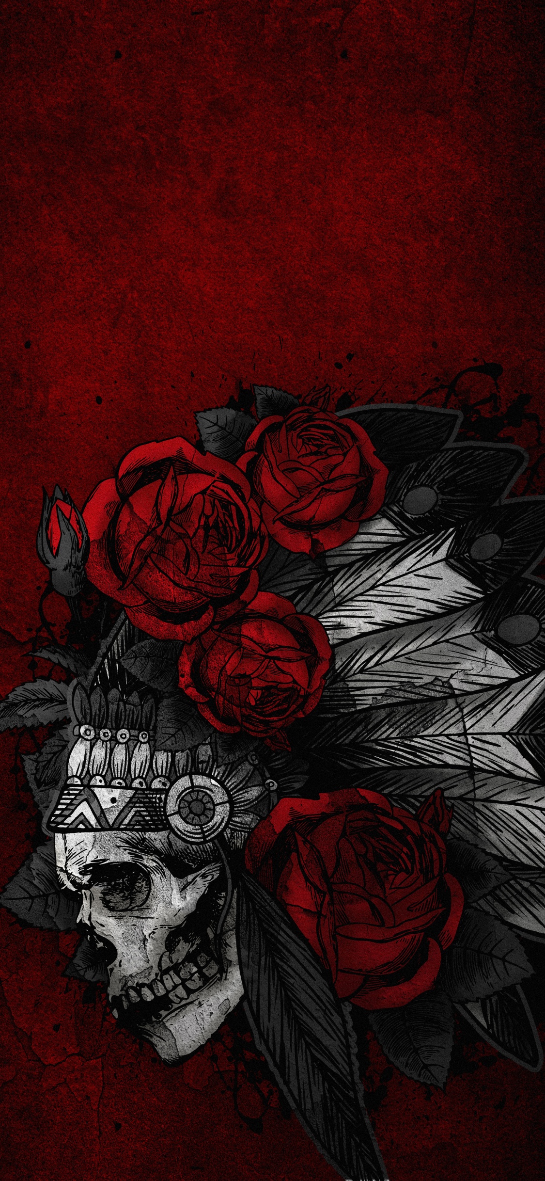 Garten Rosen, Visual Arts, Illustration, Kunst, Zeichnung. Wallpaper in 1125x2436 Resolution