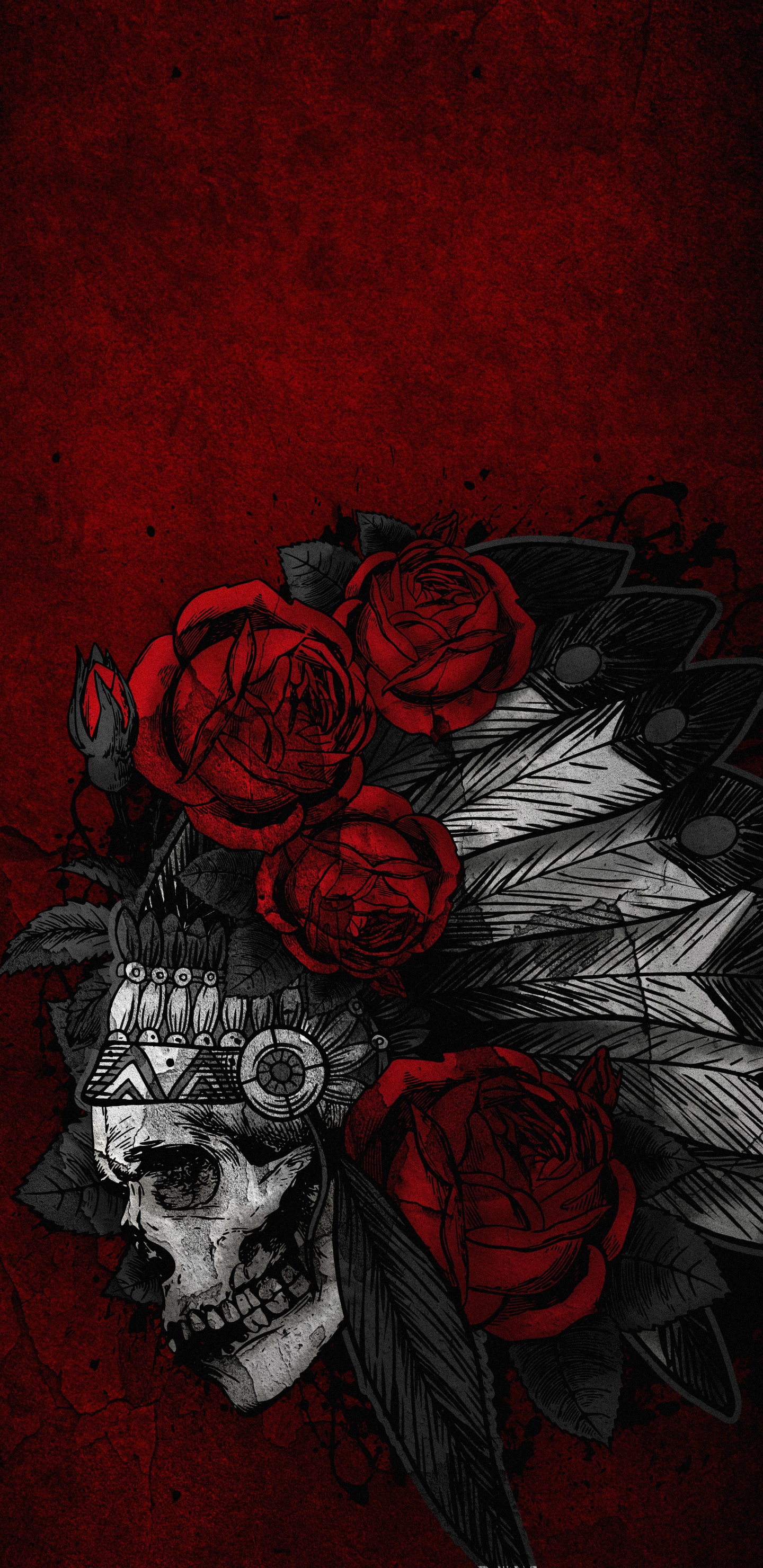 Garten Rosen, Visual Arts, Illustration, Kunst, Zeichnung. Wallpaper in 1440x2960 Resolution