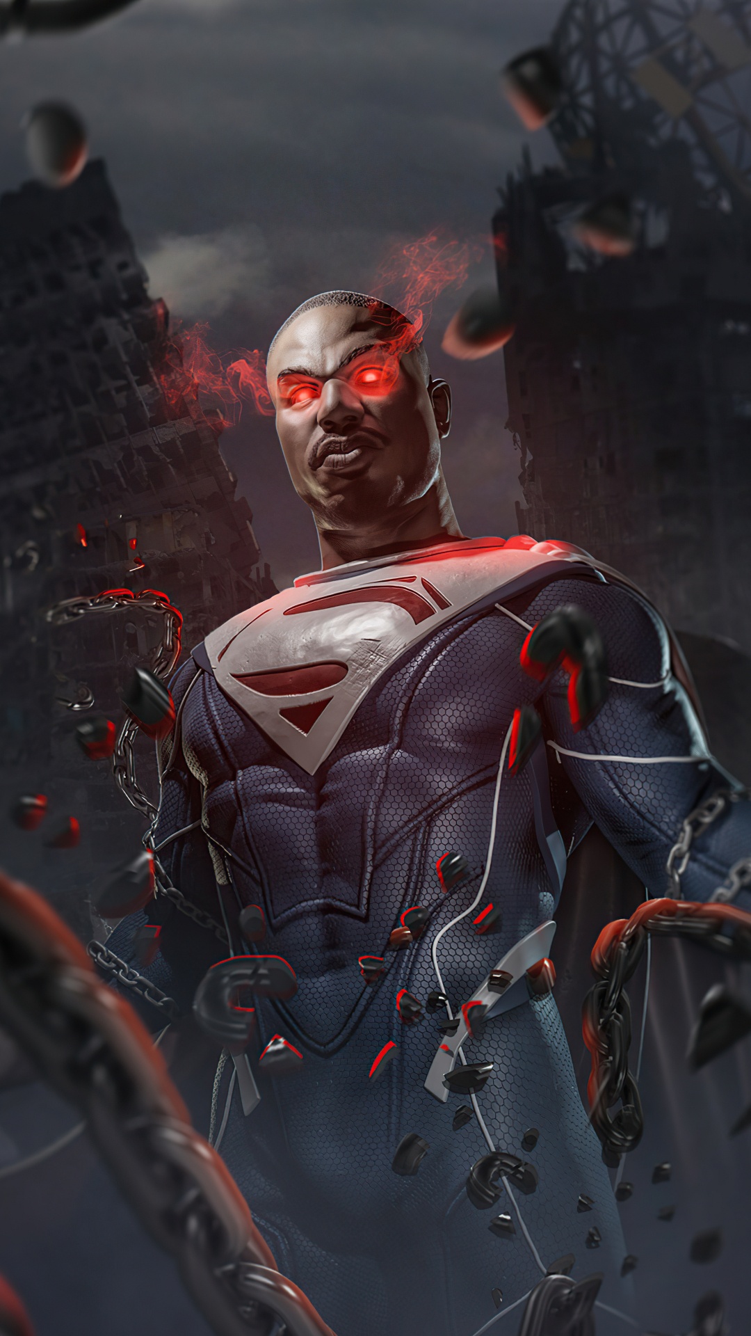 Michael B. Jordan Superman, Superman, General Zod, Ungerechtigkeit 2, Superhelden. Wallpaper in 1080x1920 Resolution
