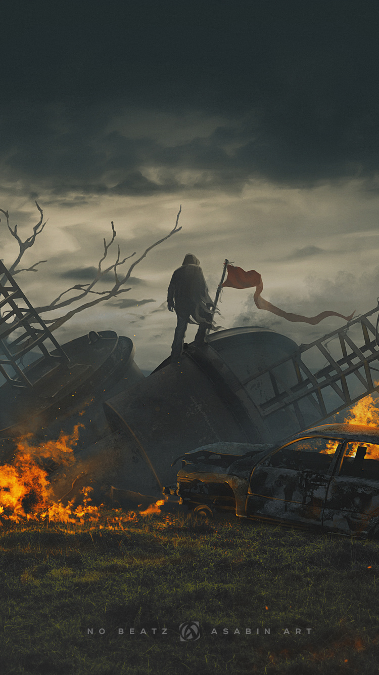 Arte Digital, Artista, Arte, Video Arte, Fuego. Wallpaper in 750x1334 Resolution