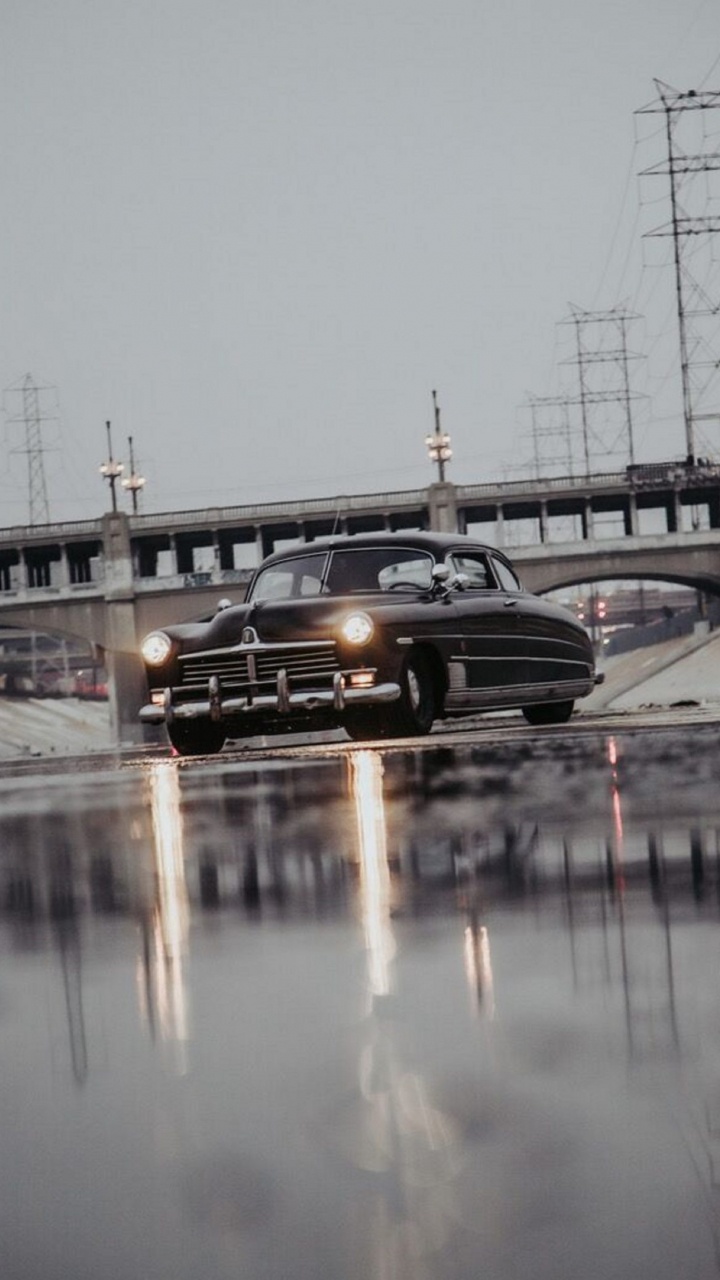 Réflexion, Coupé Utilitaire Hudson, Compagnie D'automobiles D'Hudson, Voiture de Collection, Voiture Classique. Wallpaper in 720x1280 Resolution