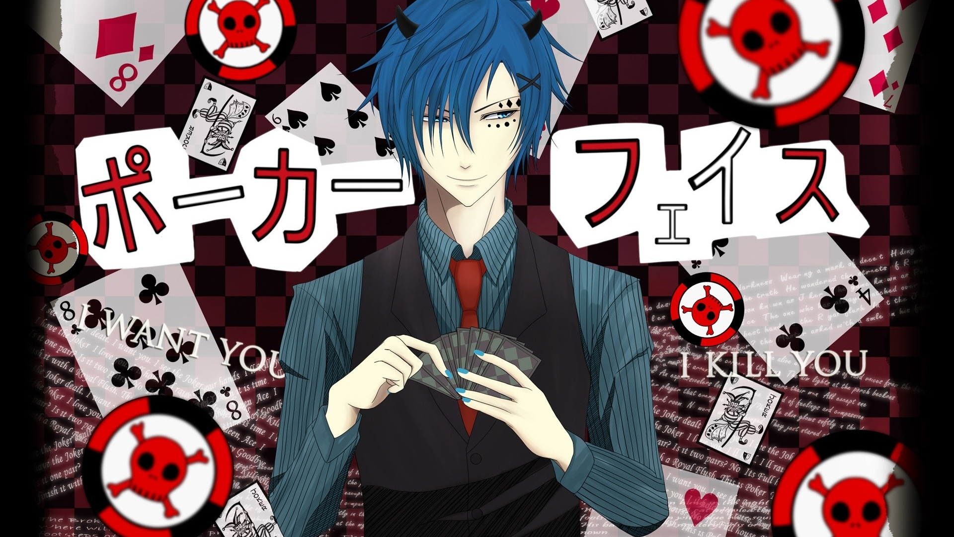 Personnage D'anime Masculin Aux Cheveux Bleus. Wallpaper in 1920x1080 Resolution