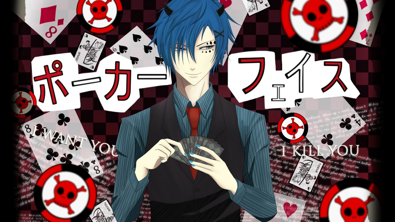 Personaje de Anime Masculino de Pelo Azul. Wallpaper in 1366x768 Resolution