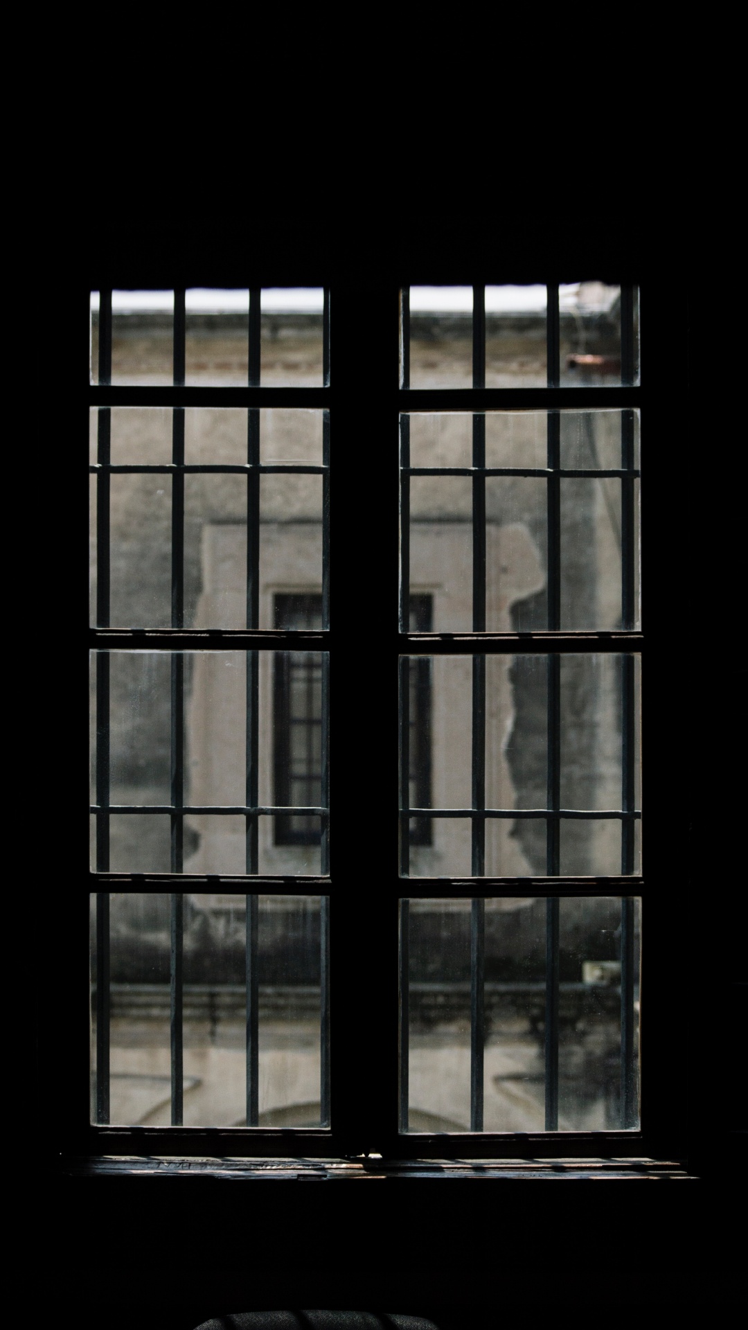 Ventana de Vidrio Con Marco de Metal Negro. Wallpaper in 1080x1920 Resolution