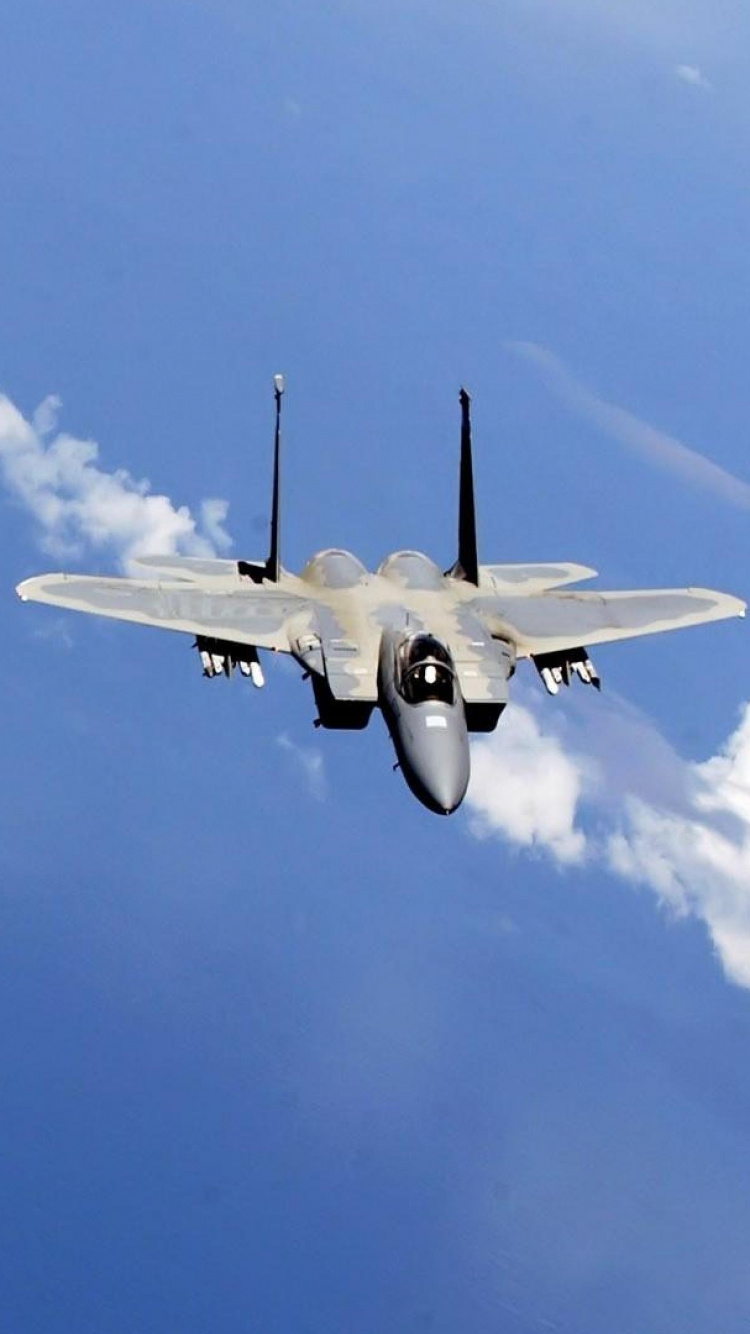 White Airplane Under Blue Sky and White Clouds During Daytime. Wallpaper in 750x1334 Resolution