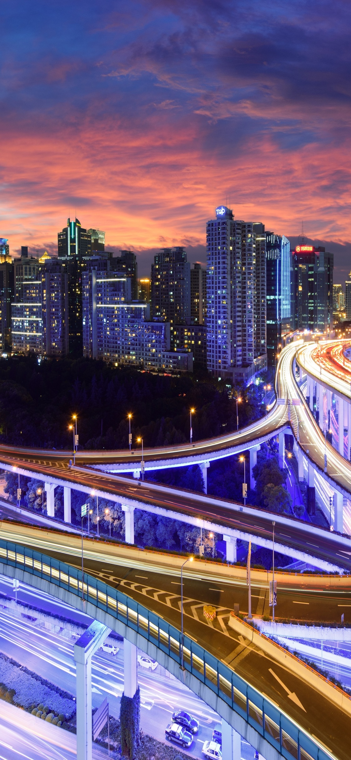 城市, 城市景观, 大都会, 里程碑, 天桥 壁纸 1125x2436 允许