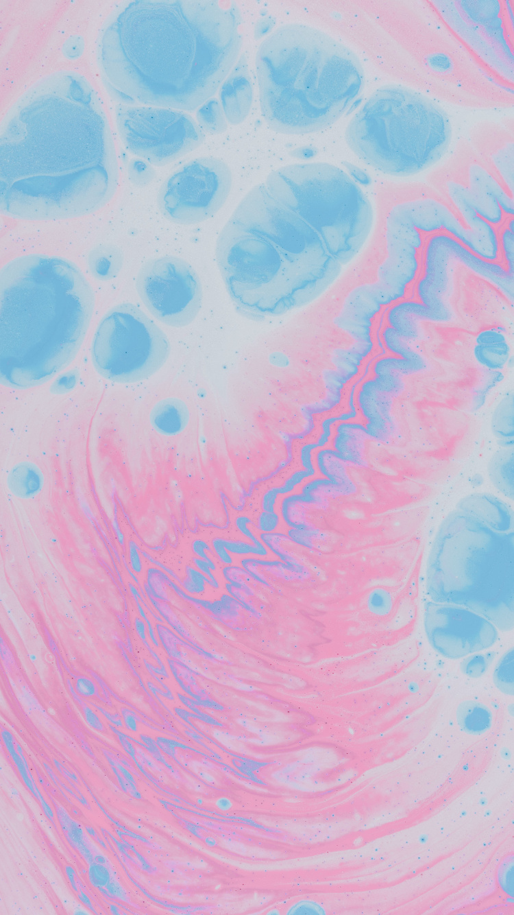 Peinture Abstraite Rouge et Bleue. Wallpaper in 750x1334 Resolution