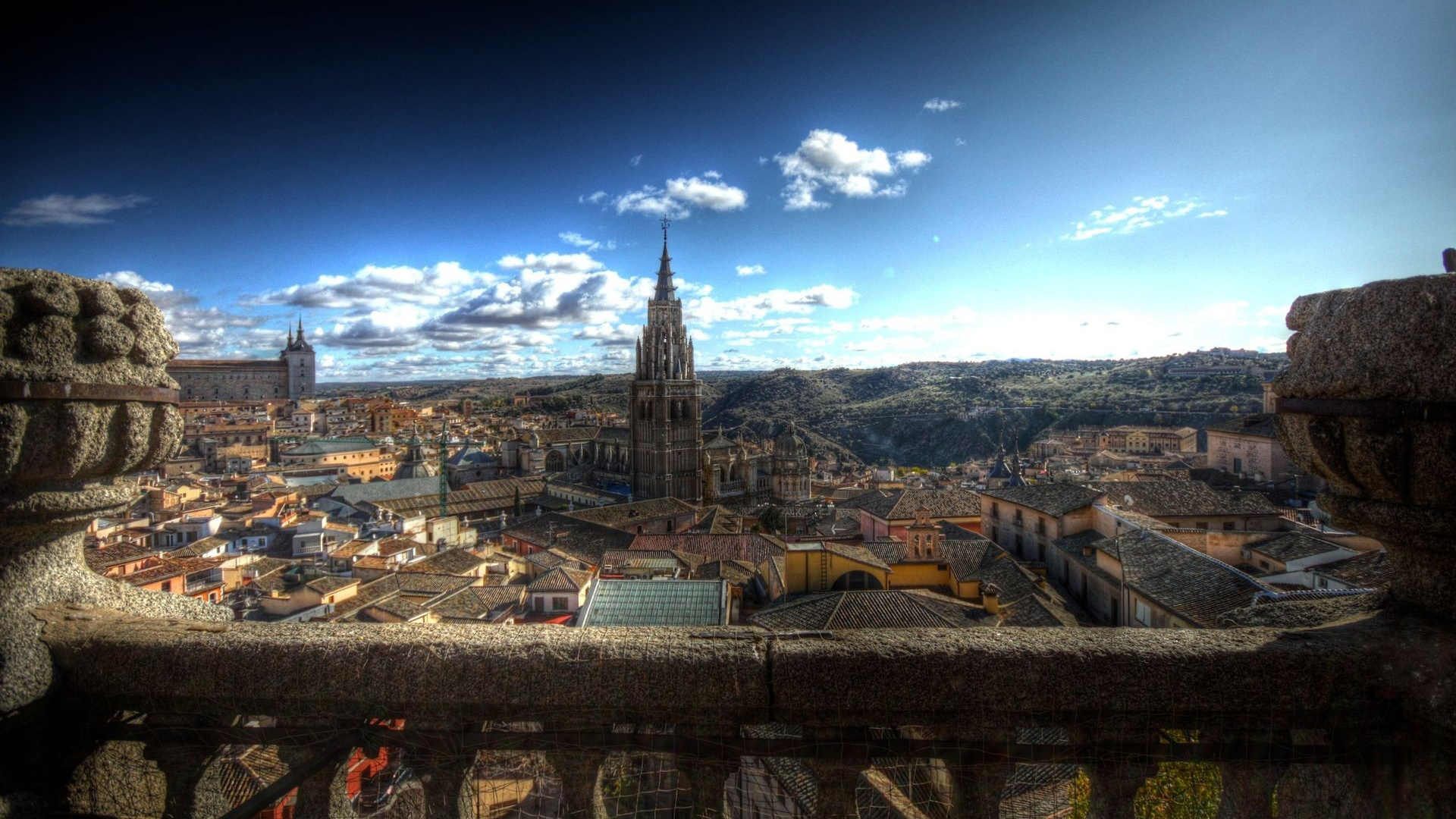 Vista Aérea de Los Edificios de la Ciudad Durante el Día.. Wallpaper in 1920x1080 Resolution