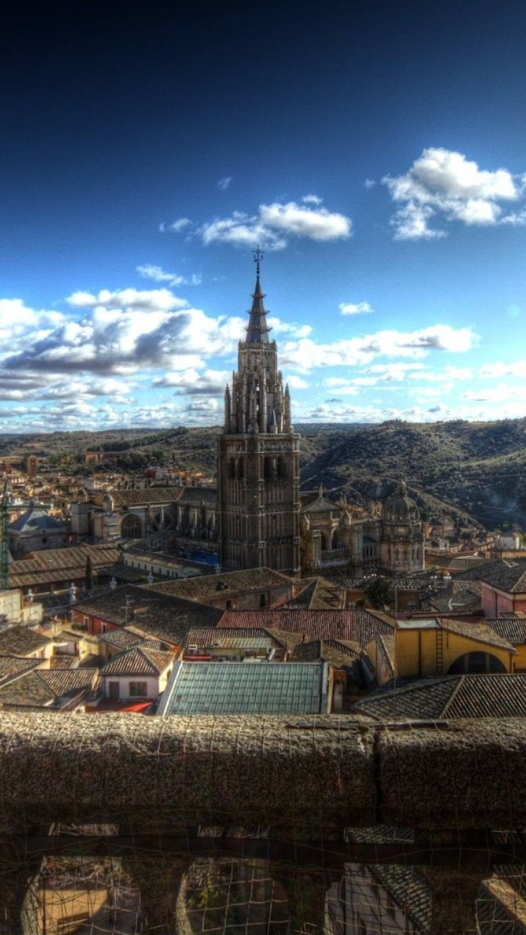 Vista Aérea de Los Edificios de la Ciudad Durante el Día.. Wallpaper in 750x1334 Resolution