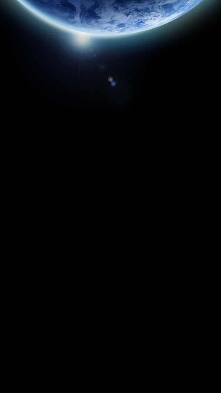 Amoled, OLED, IOS, Obscurité, Espace. Wallpaper in 750x1334 Resolution