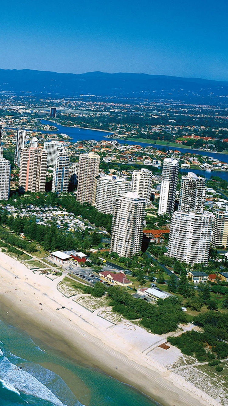 海岸, 城市, 鸟瞰图, 一天, 悉尼 壁纸 750x1334 允许