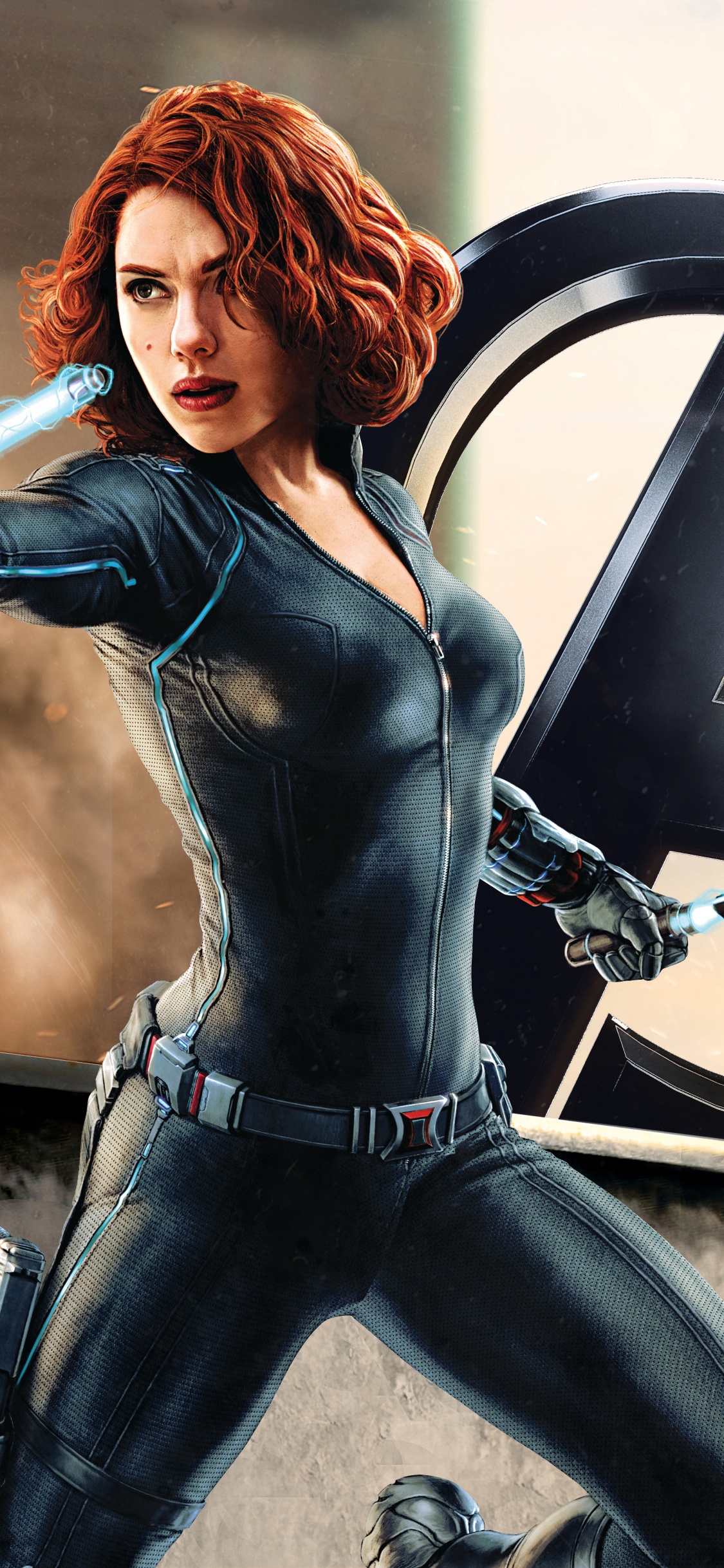 Femme en Veste de Cuir Noir et Jeans en Denim Bleu Debout à Côté D'un Mur Rond Noir et Blanc. Wallpaper in 1125x2436 Resolution