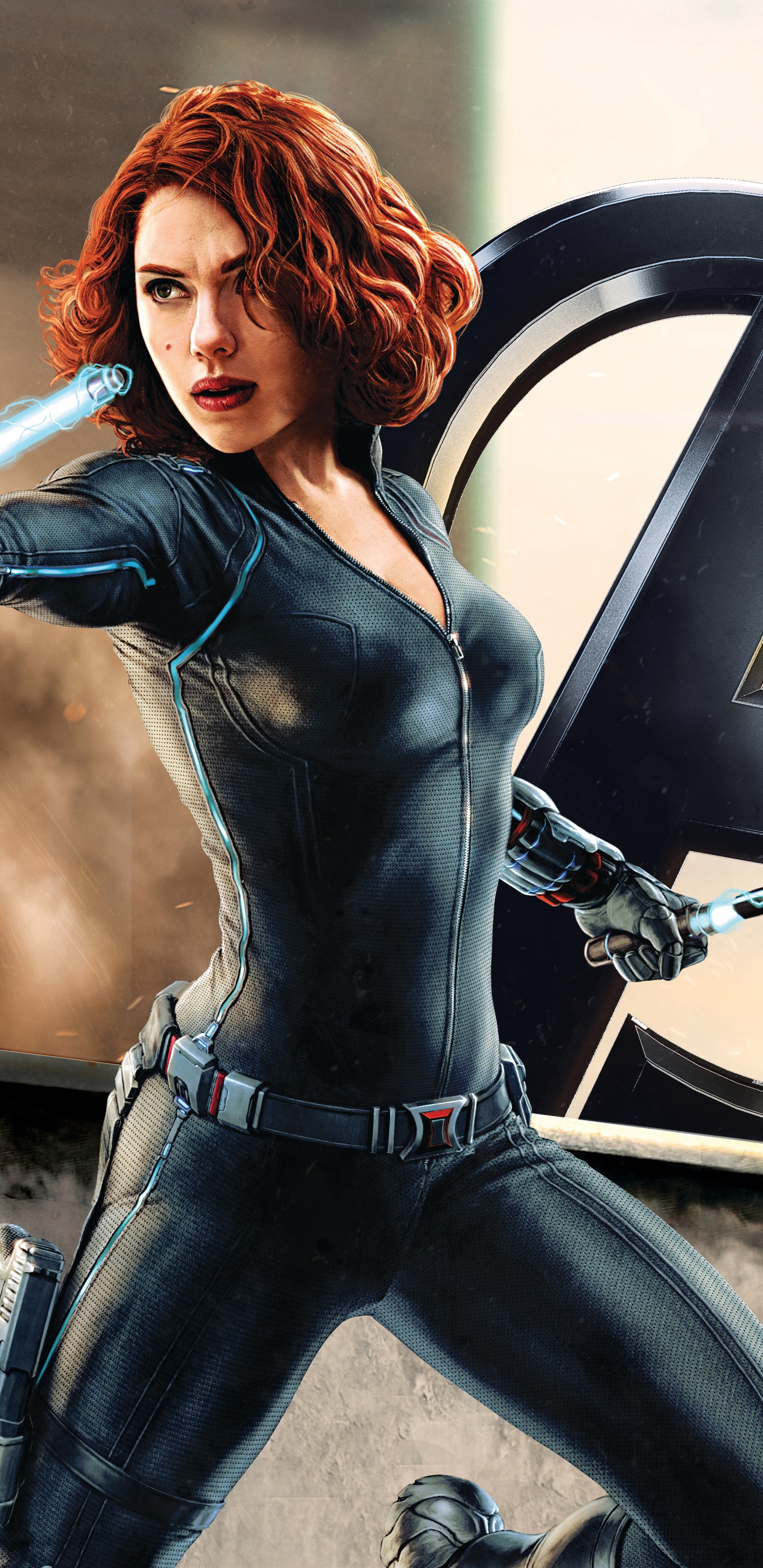 Mujer en Chaqueta de Cuero Negro y Jeans Azul de Pie Junto a la Pared Redonda en Blanco y Negro. Wallpaper in 1440x2960 Resolution