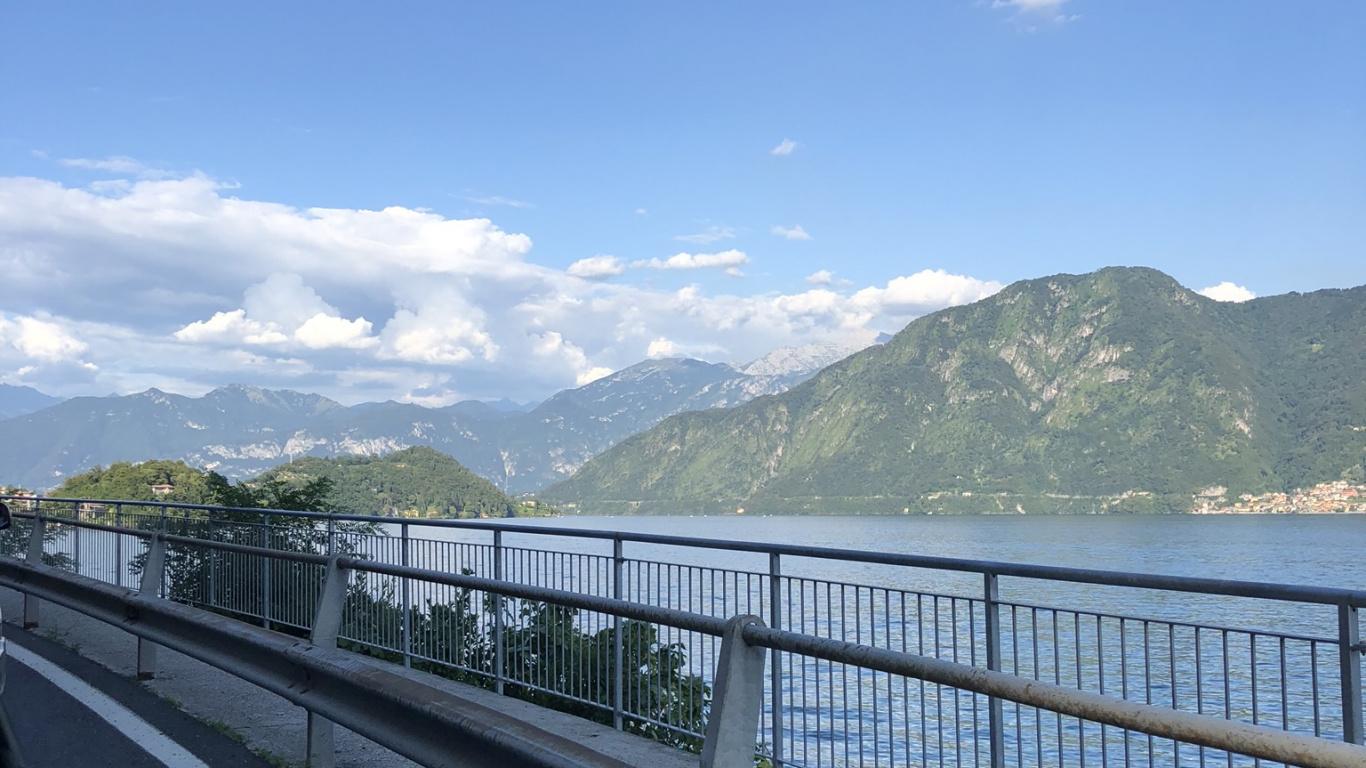 多山的地貌, 高地, 后视镜, 山脉 壁纸 1366x768 允许